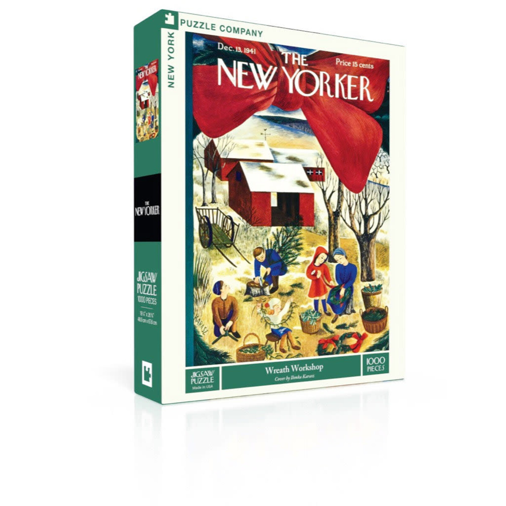New York Puzzle Co New Yorker, The - Pining for Christmas 1000 Piece Puzzle
