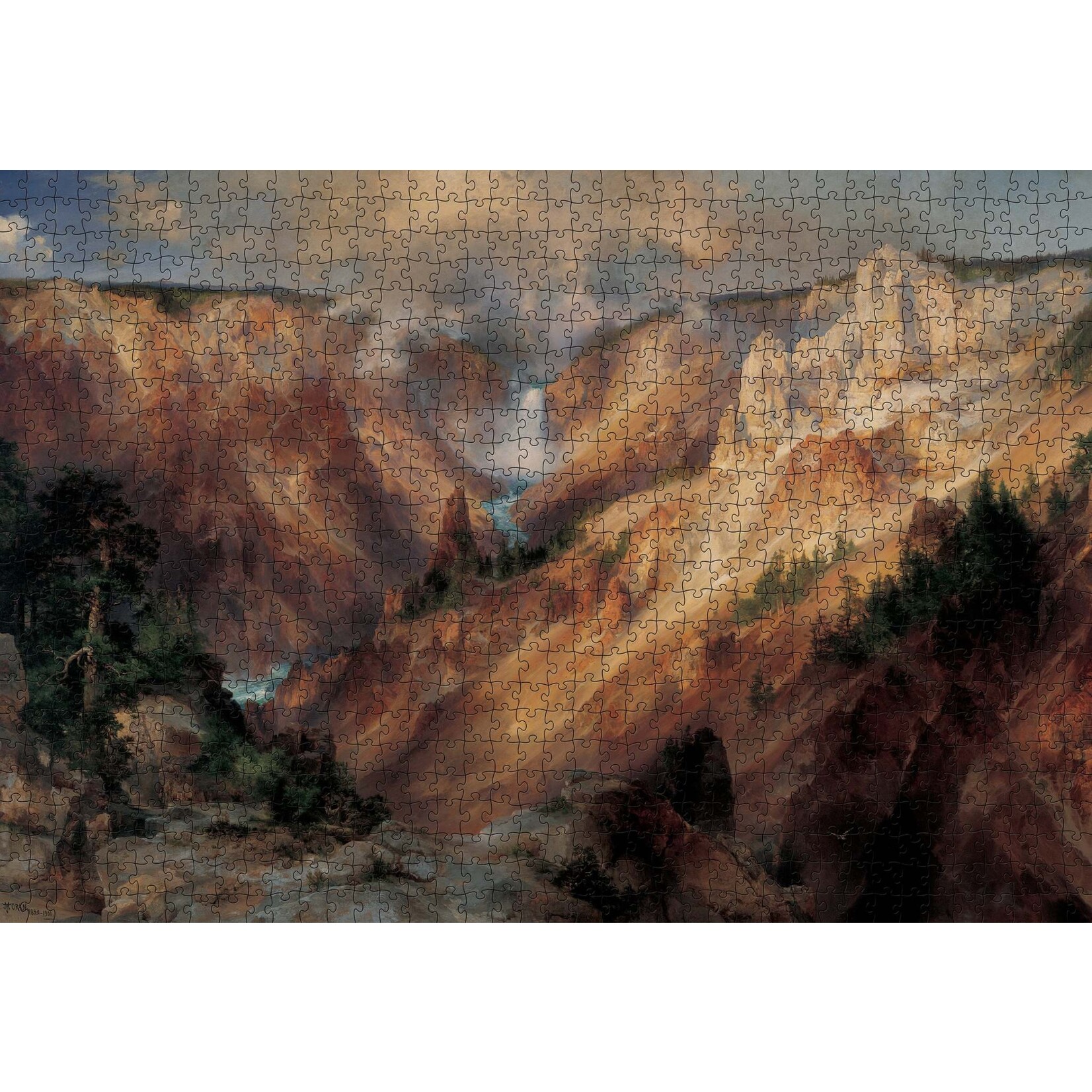 Pomegranate Thomas Moran: The Grand Canyon of the Yellowstone 1000-Piece Jigsaw Puzzle