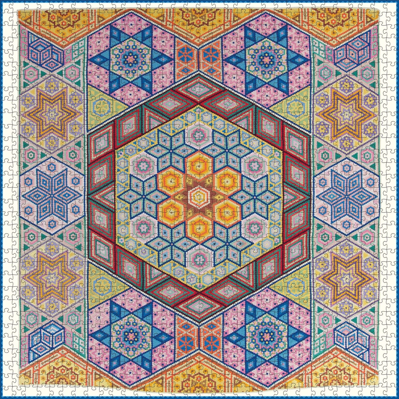 Pomegranate Mosaic Quilt 1000-Piece Jigsaw Puzzle