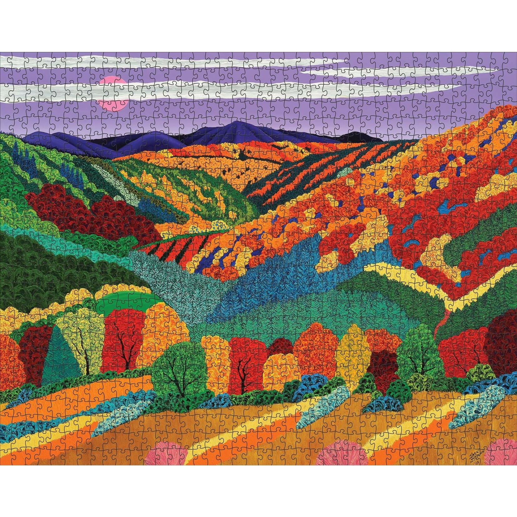 Pomegranate Jack Stuppin: Catskill Moon 1000-Piece Jigsaw Puzzle