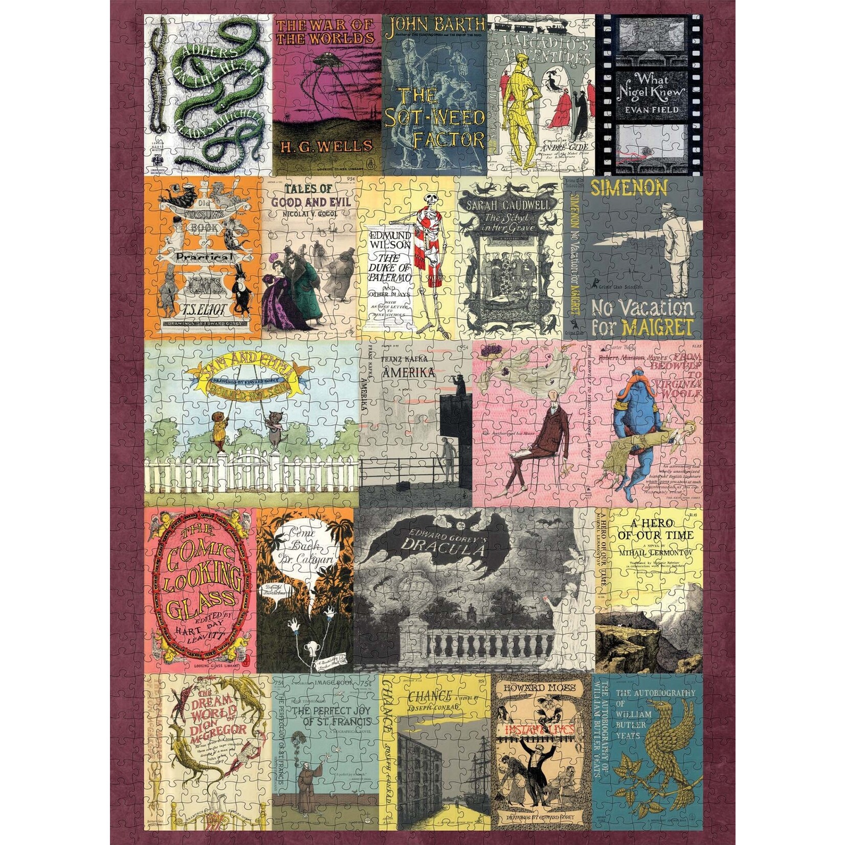 Pomegranate Edward Gorey's Book Covers 1000-Piece Jigsaw Puzzle