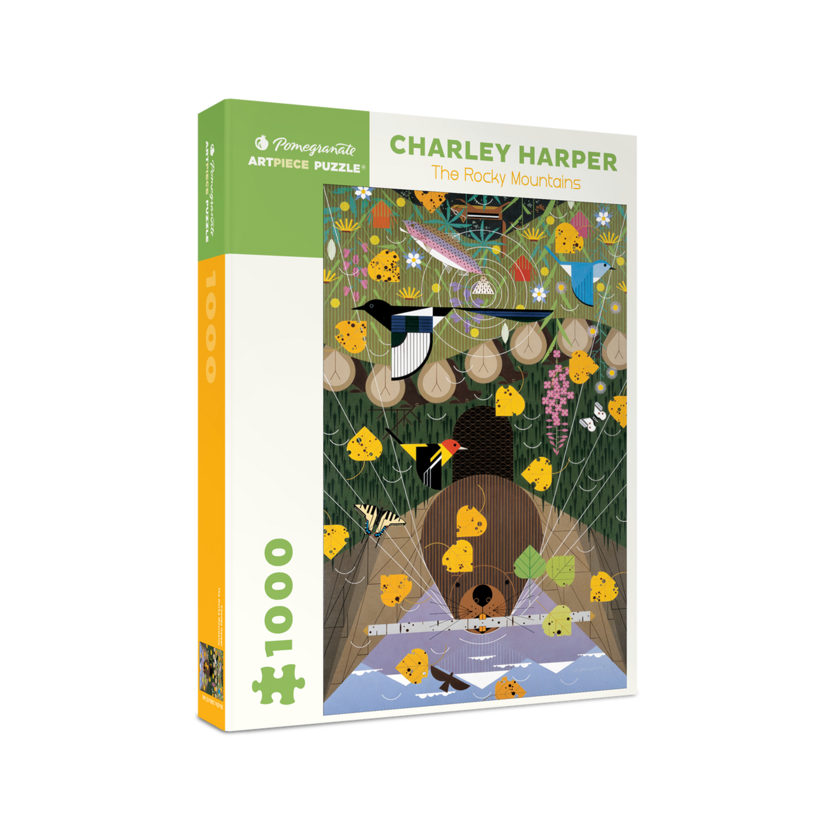 Pomegranate Charley Harper: The Rocky Mountains 1000-piece Jigsaw Puzzle