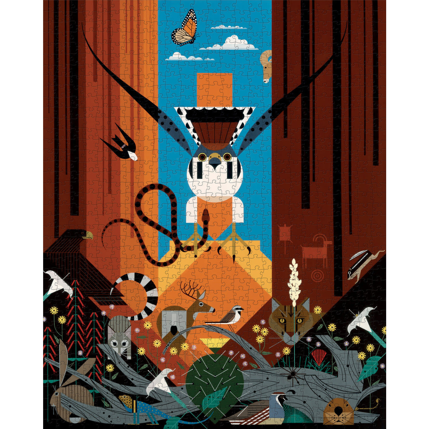 Pomegranate Charley Harper: Canyon Country 1000-Piece Jigsaw Puzzle