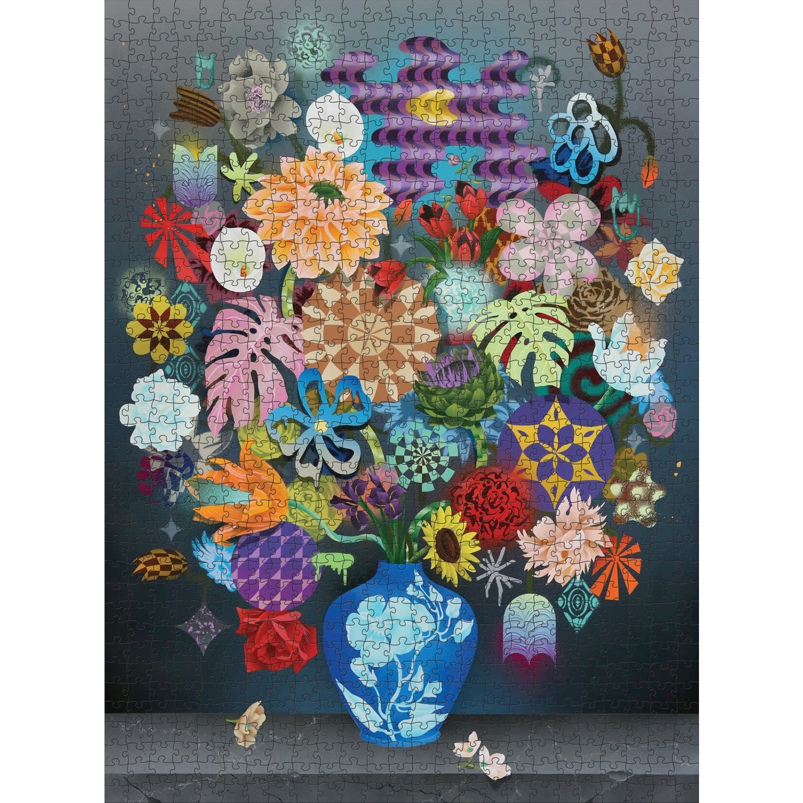 Pomegranate Casey Gray: Still Life with Flowers 1000-Piece Jigsaw Puzzle