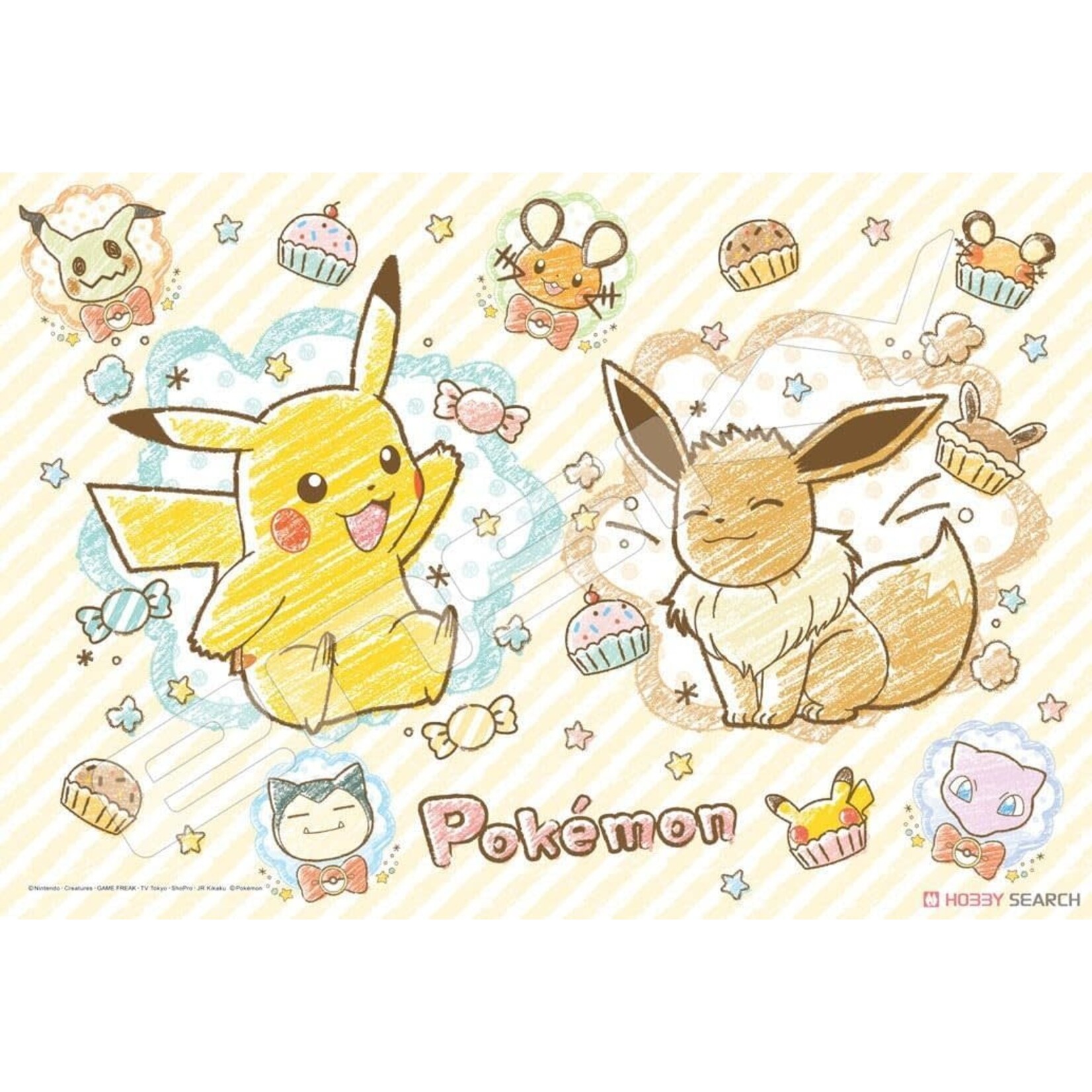 Ensky Pokemon Crayon Art 108 Piece Puzzle