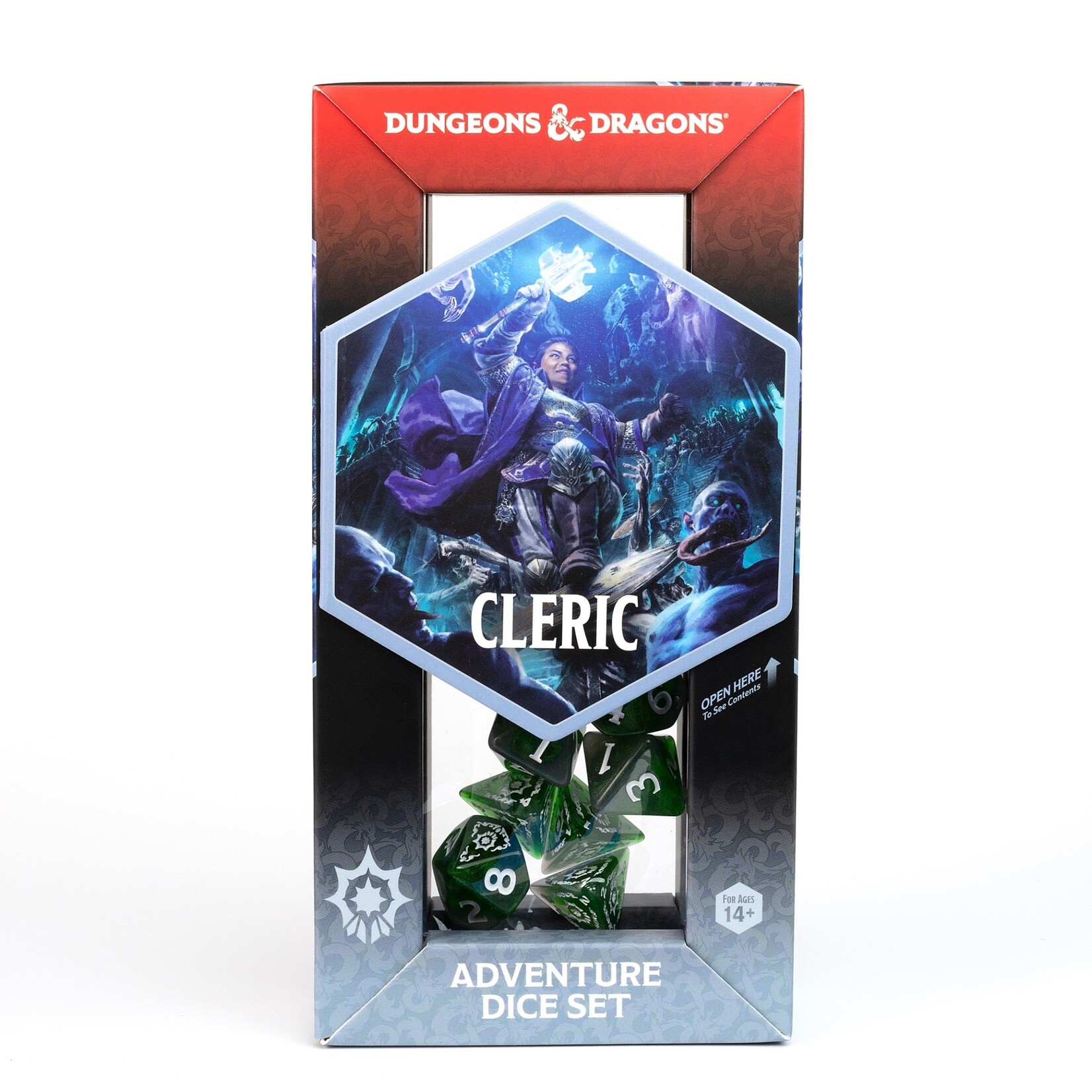 Sirius Dice D&D Adventure Dice Set - Cleric: Green