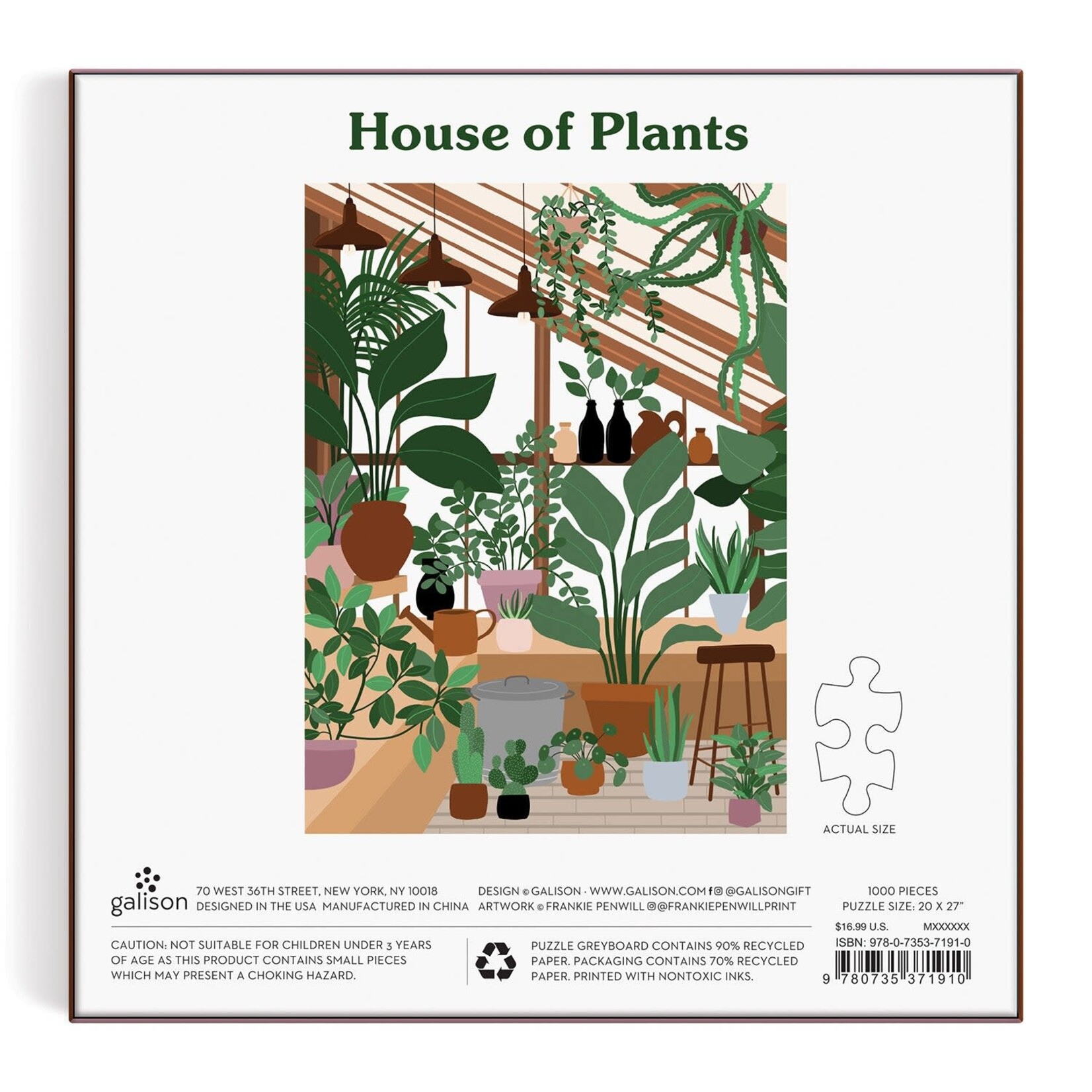 galison House of Plants 1000 Piece Puzzle