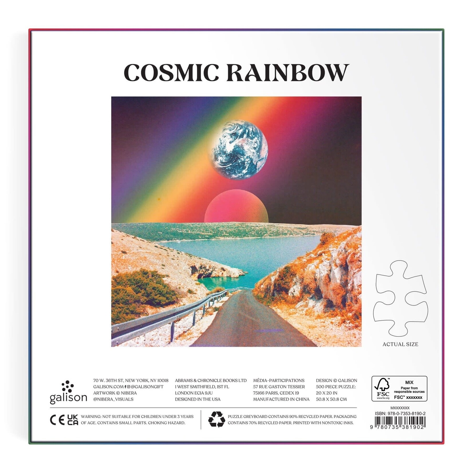 galison Cosmic Rainbow 500 Piece Puzzle