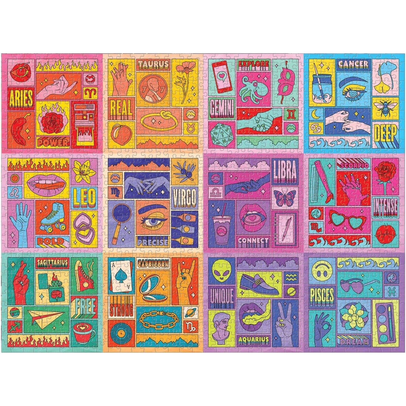 galison Zodiac Power 1000 Piece Puzzle