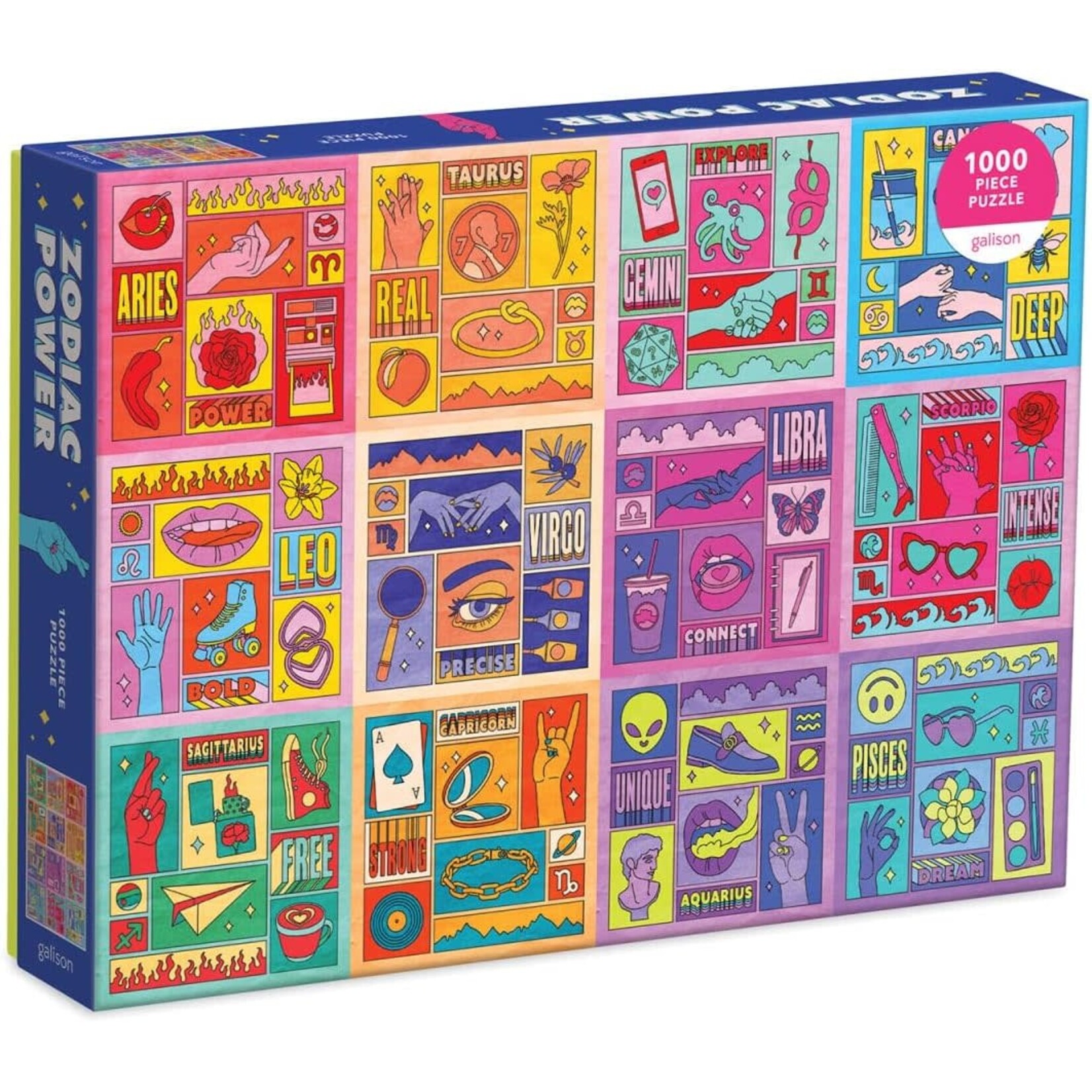 galison Zodiac Power 1000 Piece Puzzle