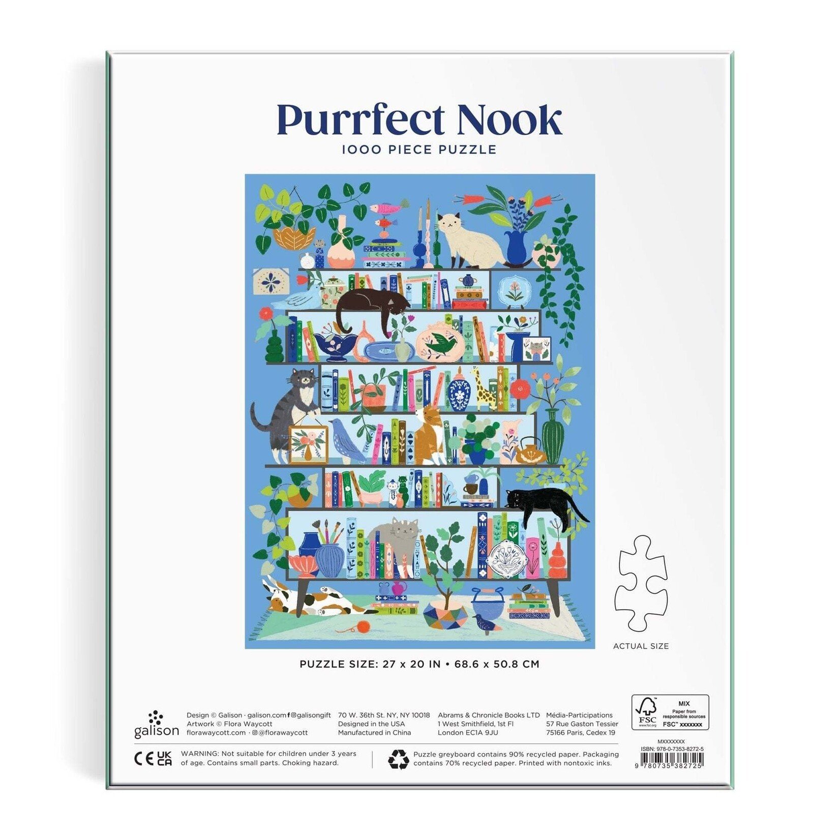 galison Purrfect Nook 1000 Piece Puzzle