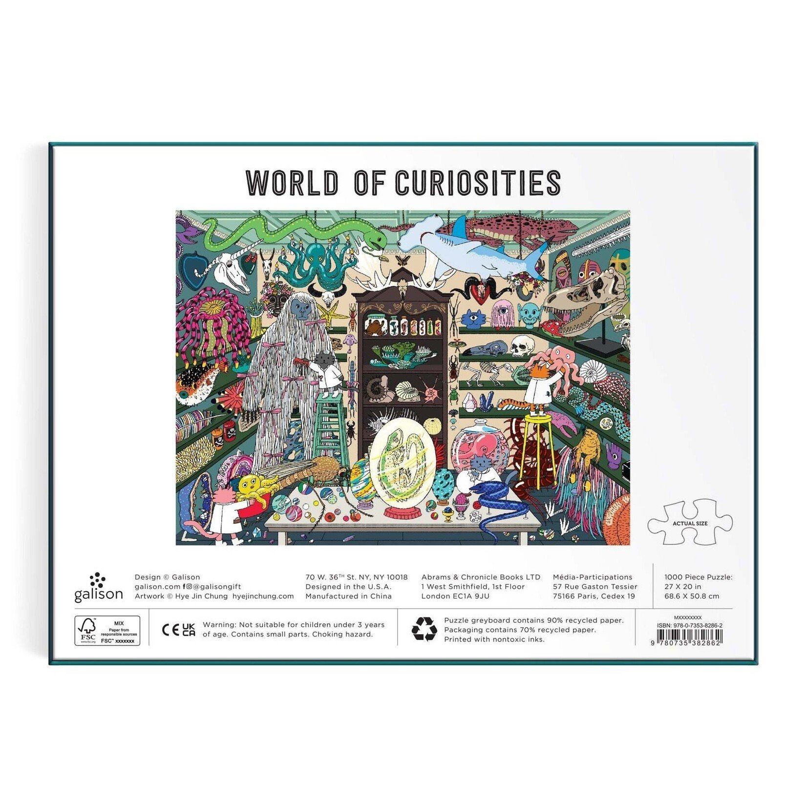 galison World of Curiosities 1000 Piece Puzzle