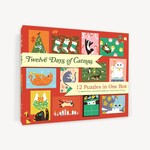 galison 12 Puzzles in One Box: Twelve Days of Catmas