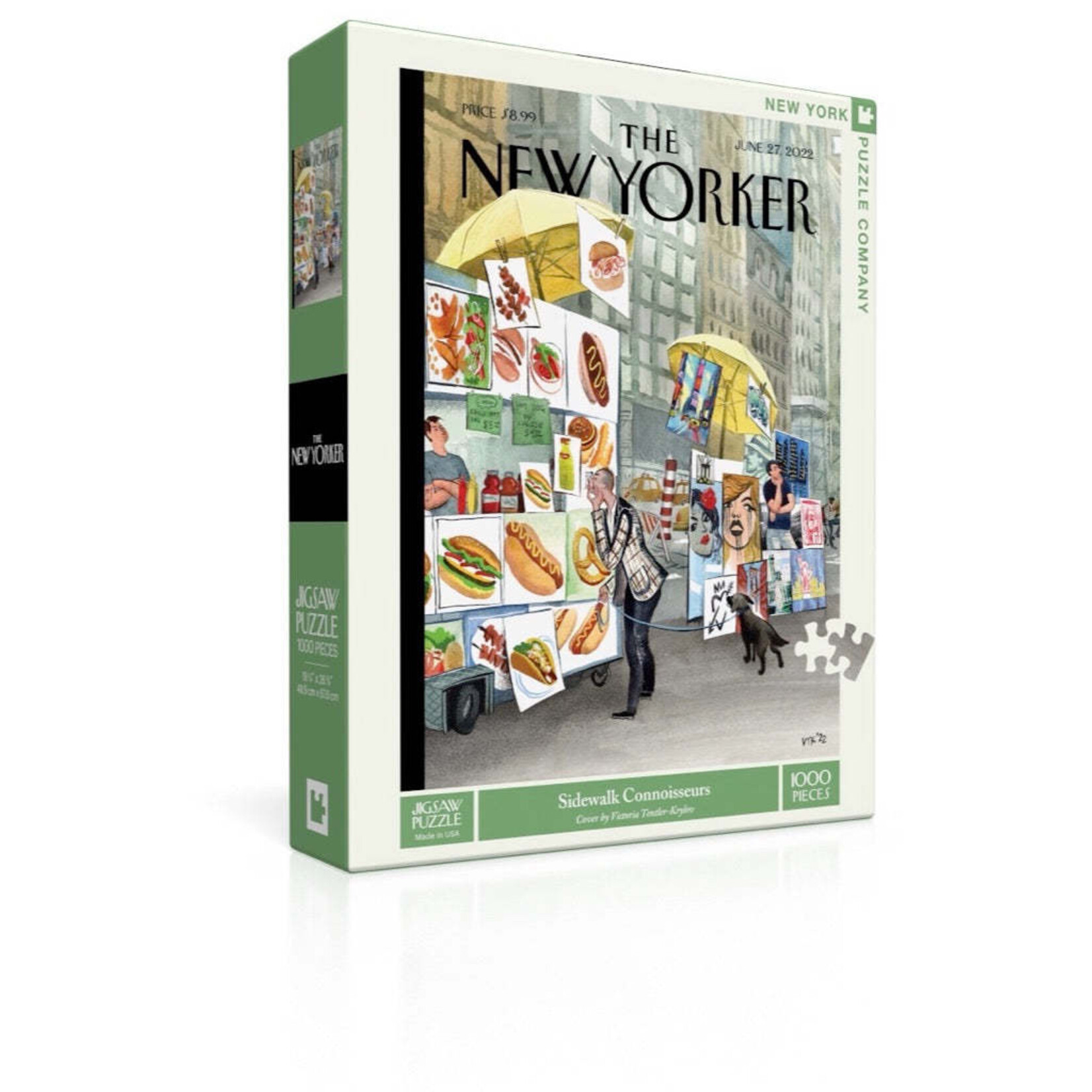 New York Puzzle Co New Yorker, The - Sidewalk Connoisseurs 1000 Piece Puzzle