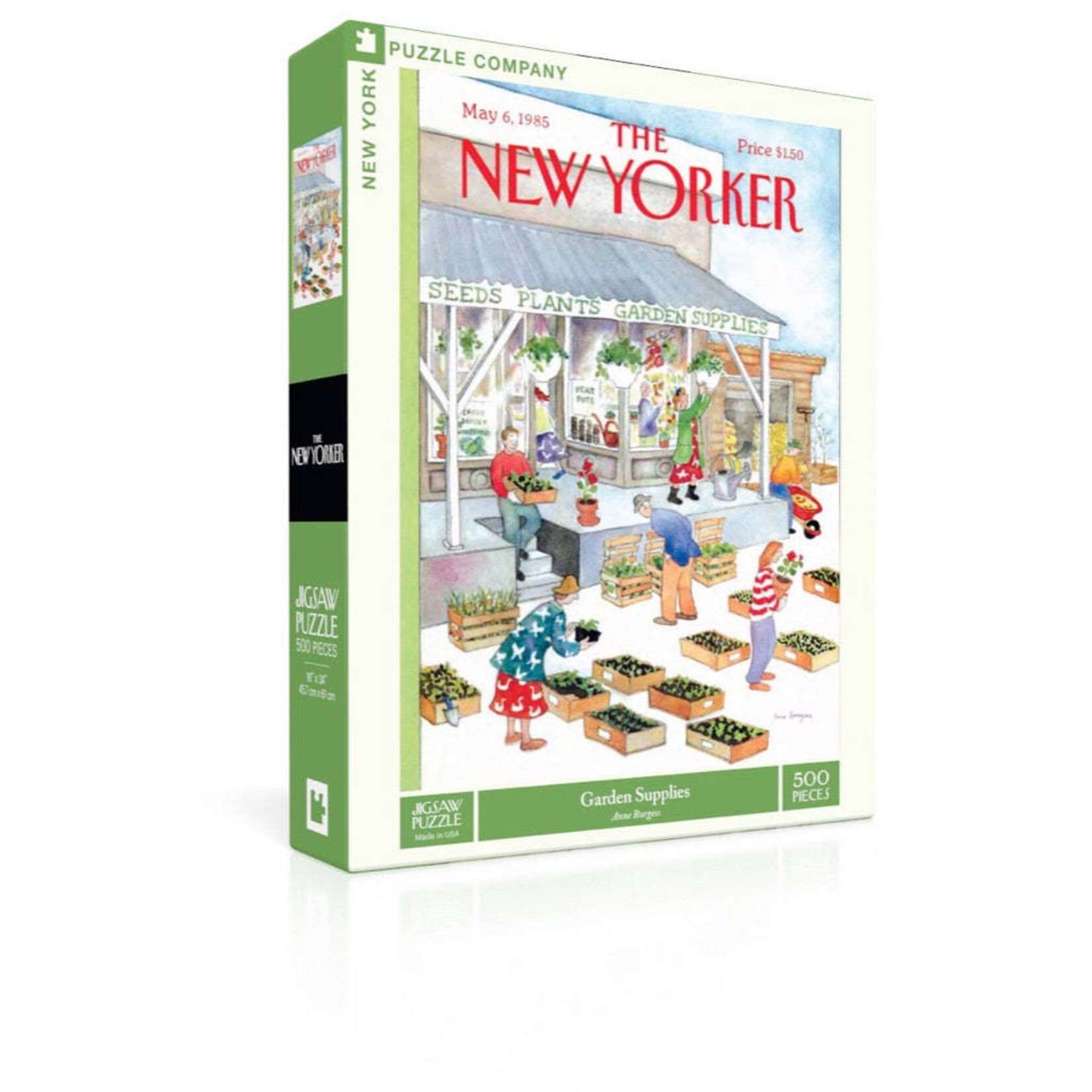 New York Puzzle Co New Yorker, The - Garden Supplies 500 Piece Jigsaw Puzzle