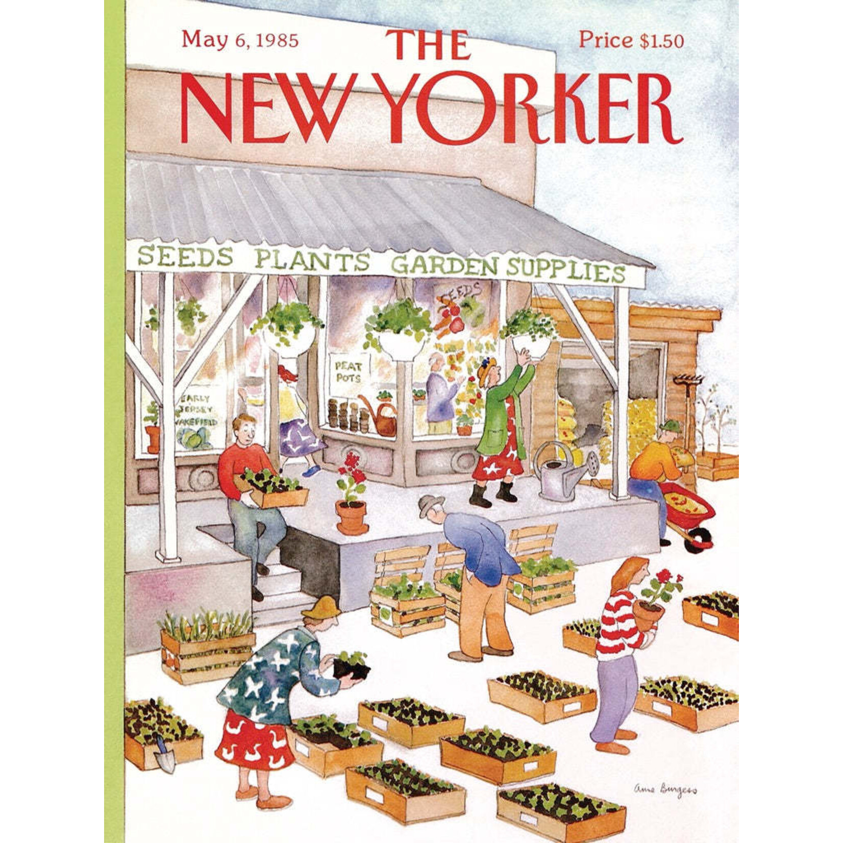 New York Puzzle Co New Yorker, The - Garden Supplies 500 Piece Jigsaw Puzzle