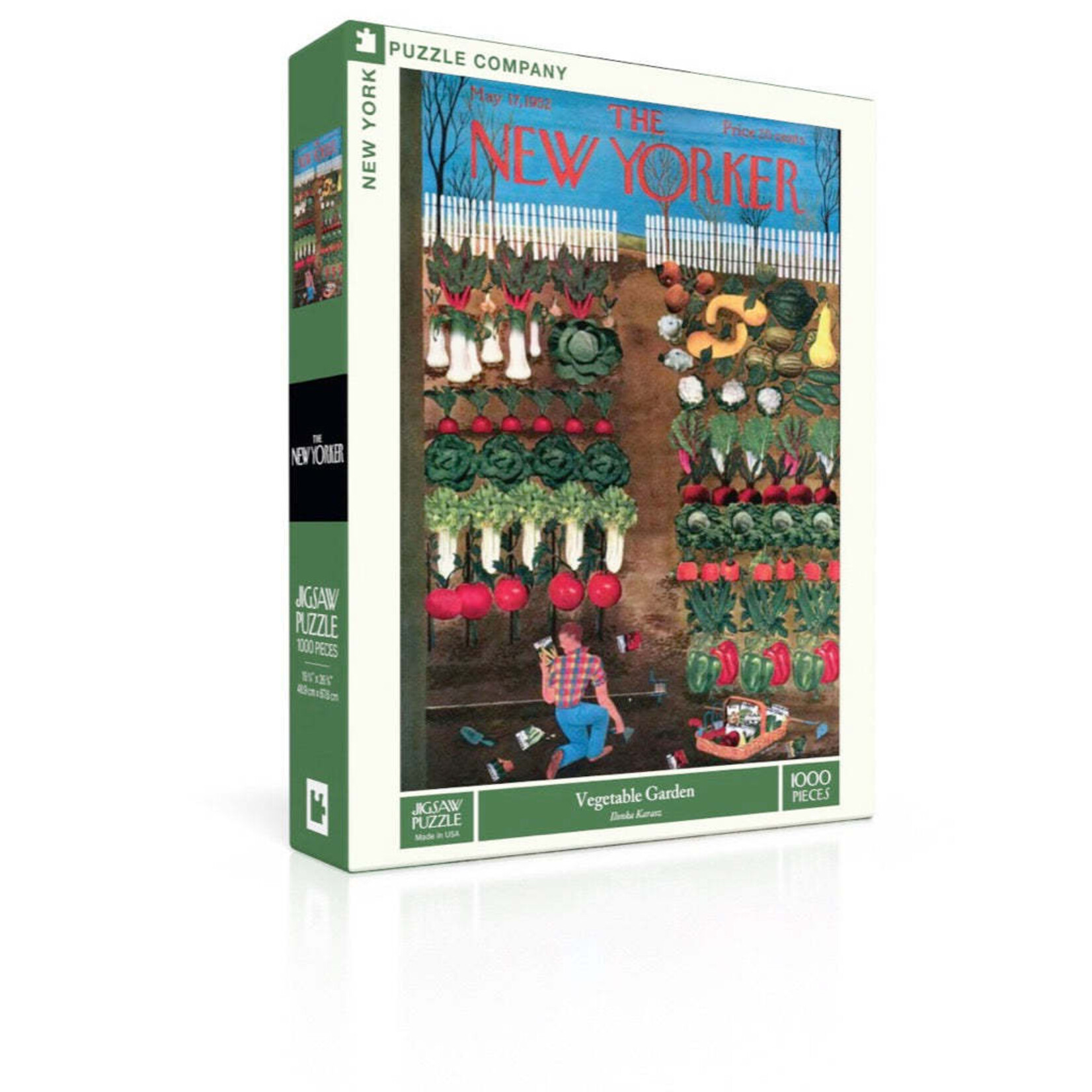 New York Puzzle Co New Yorker, The - Vegetable Garden 1000 Piece Jigsaw Puzzle
