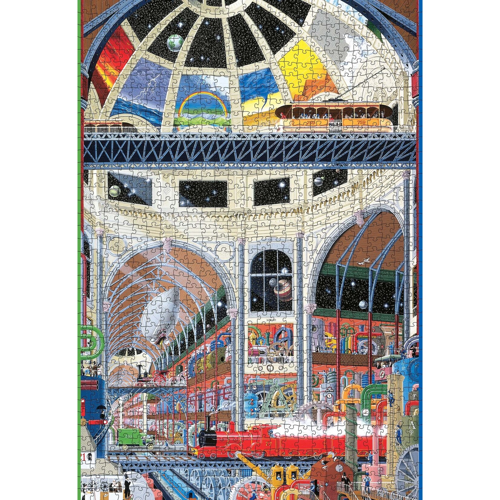 Pomegranate Mike Wilks: The Weather Works: The Grand Hall 1000-Piece Jigsaw Puzzle