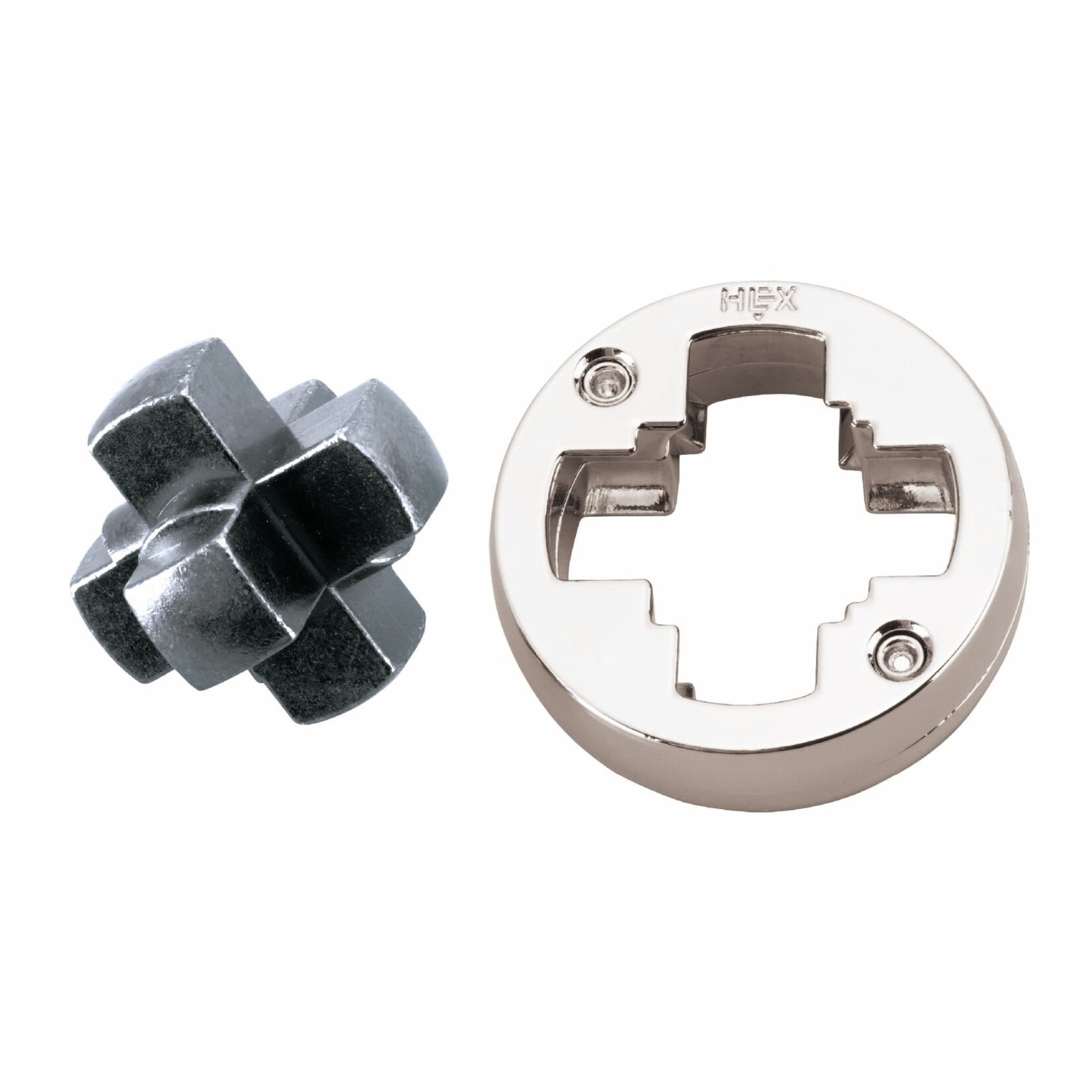 Hanayama Cast Metal Puzzle Level 3: Hex