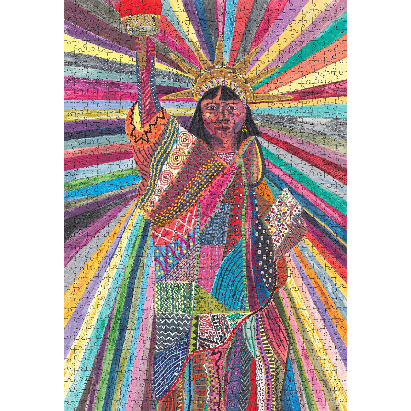 Pomegranate Pacita Abad: L.A. Liberty 1000-Piece Jigsaw Puzzle
