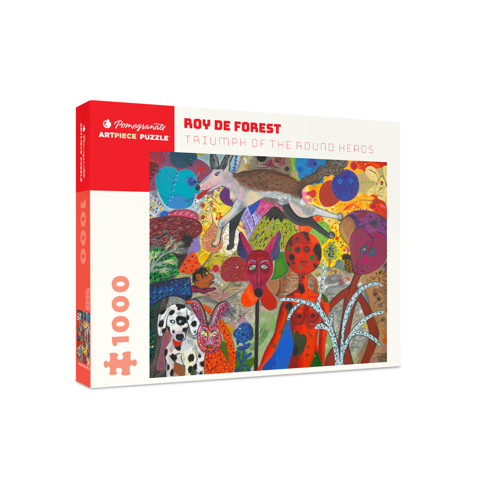 Pomegranate Roy De Forest: Triumph of the Round Heads 1000-Piece Jigsaw Puzzle