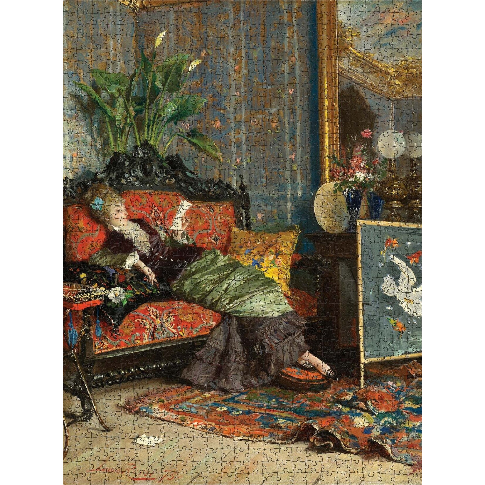 Pomegranate Reading Woman, The 1000-Piece Jigsaw Puzzle