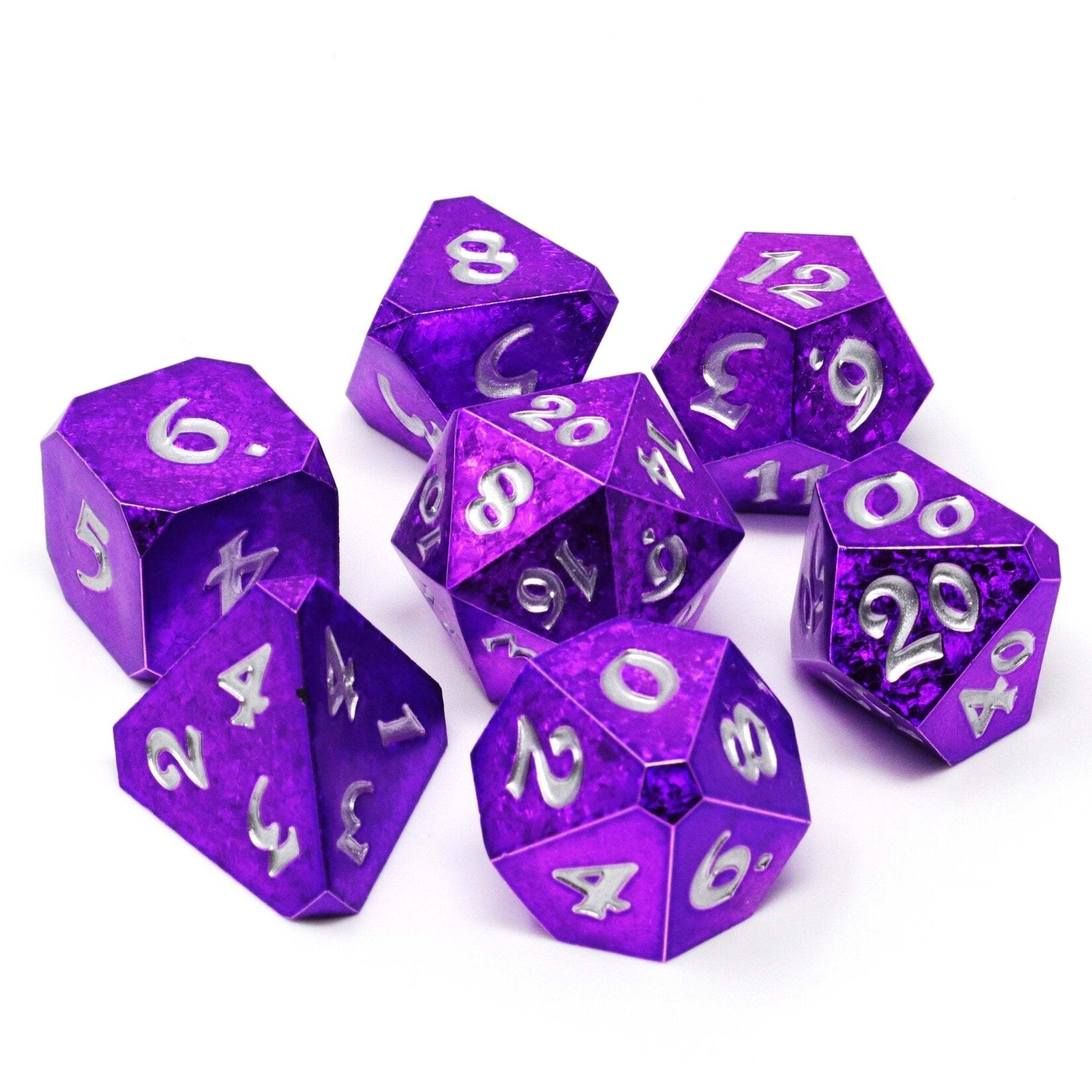 Die Hard Dice 7 Piece RPG Set - Voidreaver with Silver
