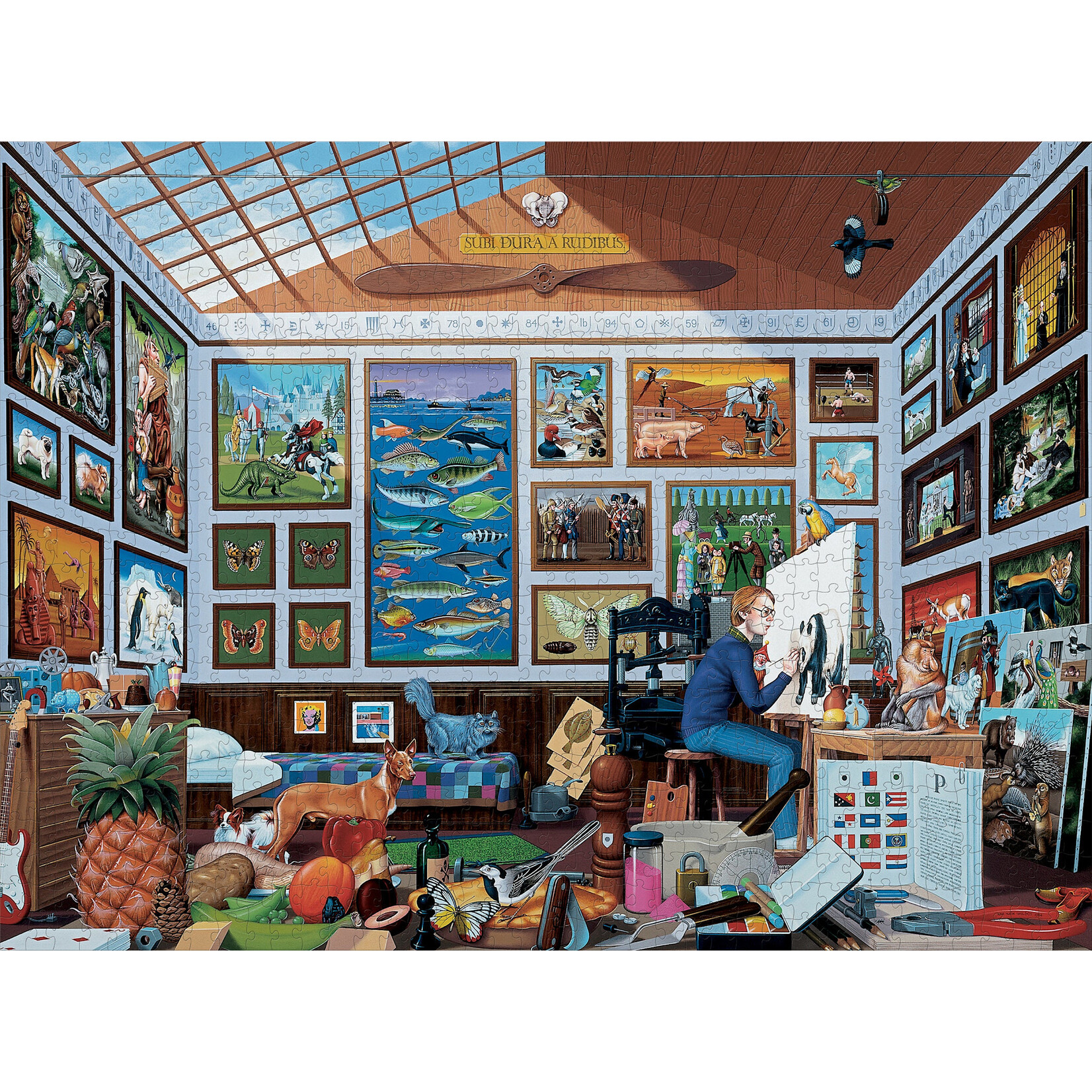 Pomegranate Mike Wilks: The Ultimate Alphabet: The Letter P 1000-piece Jigsaw Puzzle