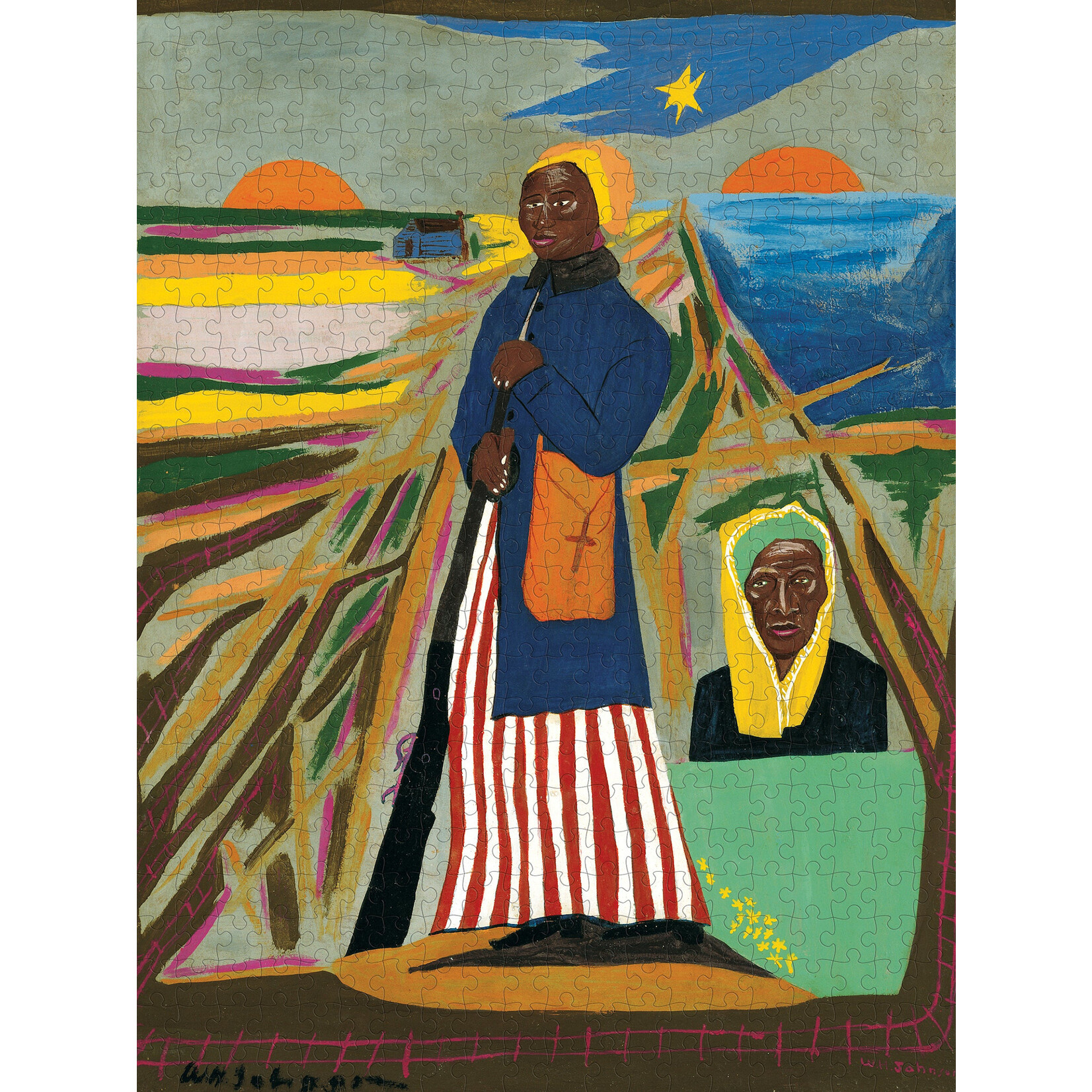 Pomegranate William H. Johnson: Harriet Tubman 500-Piece Jigsaw Puzzle