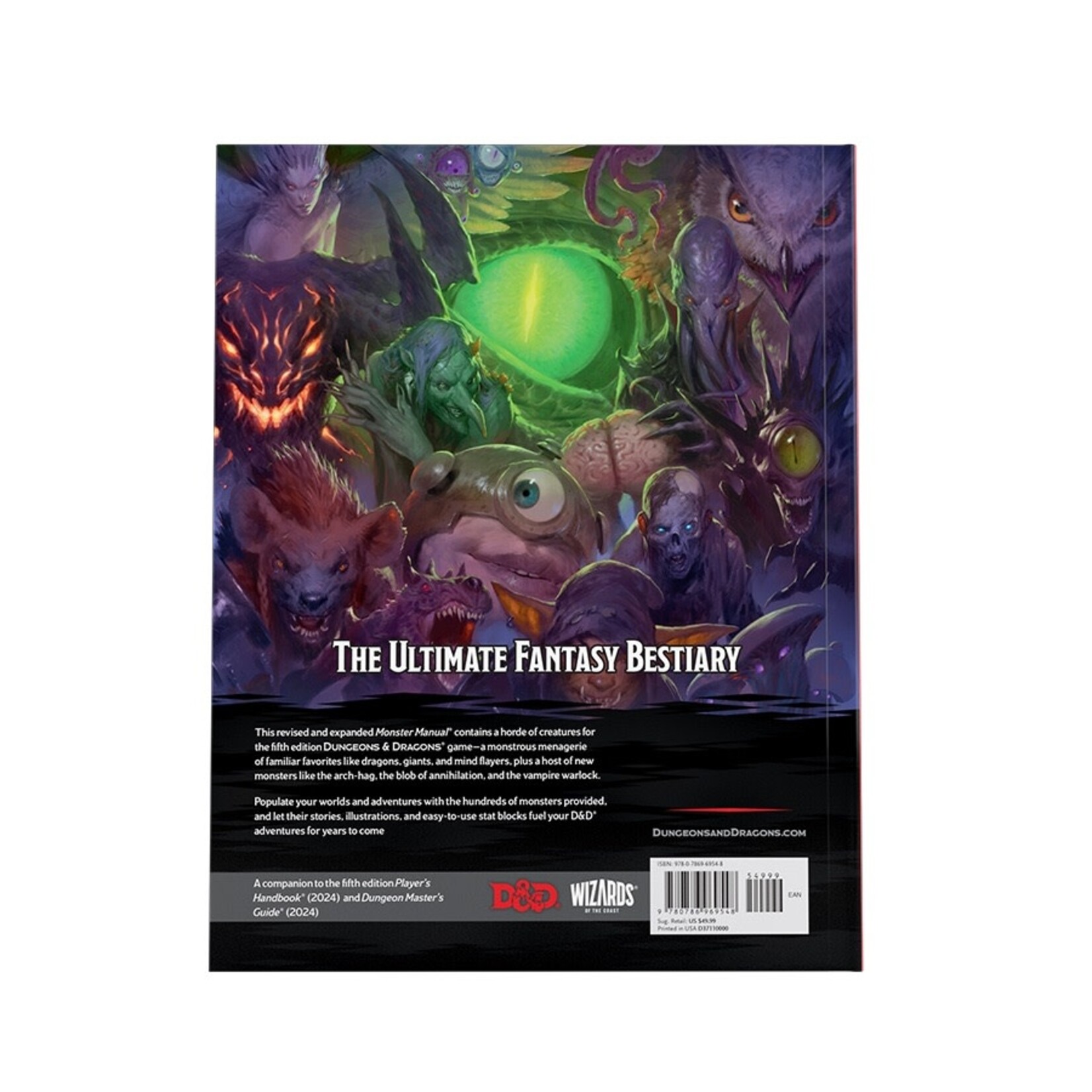 Wizards of the Coast D&D 2024 Monster Manual