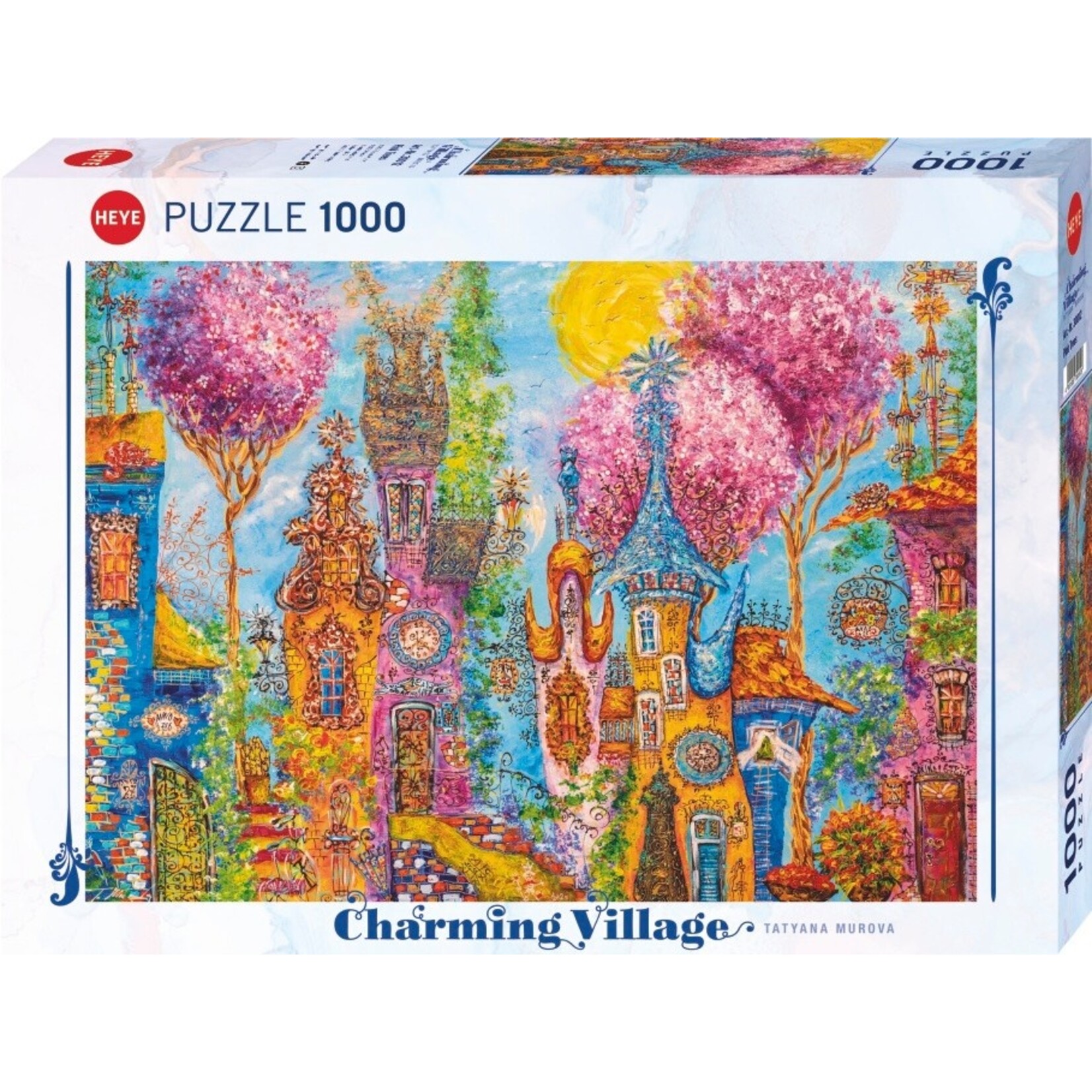 Heye Charming Village - Pink Trees 1000 Piece Puzzle