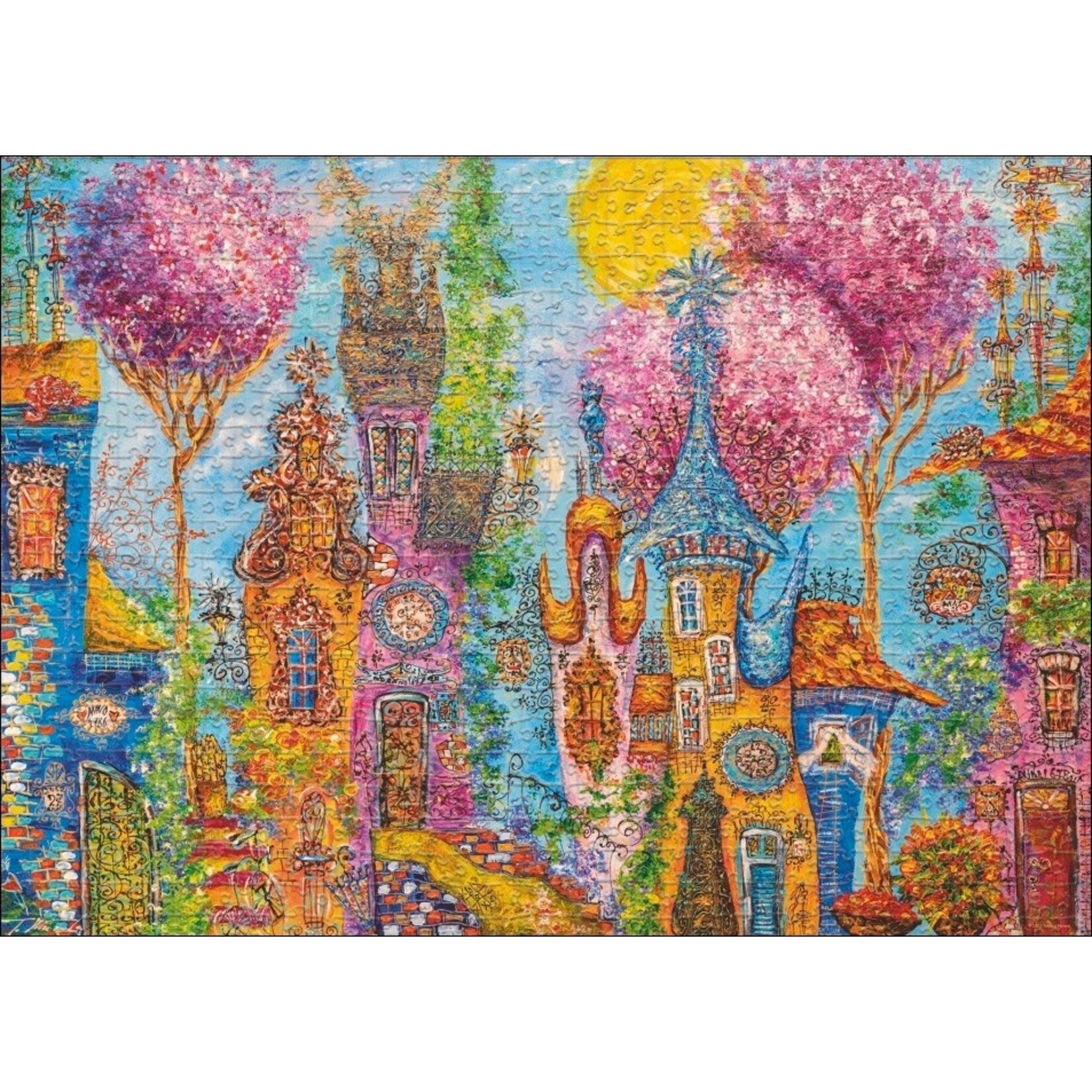 Heye Charming Village - Pink Trees 1000 Piece Puzzle