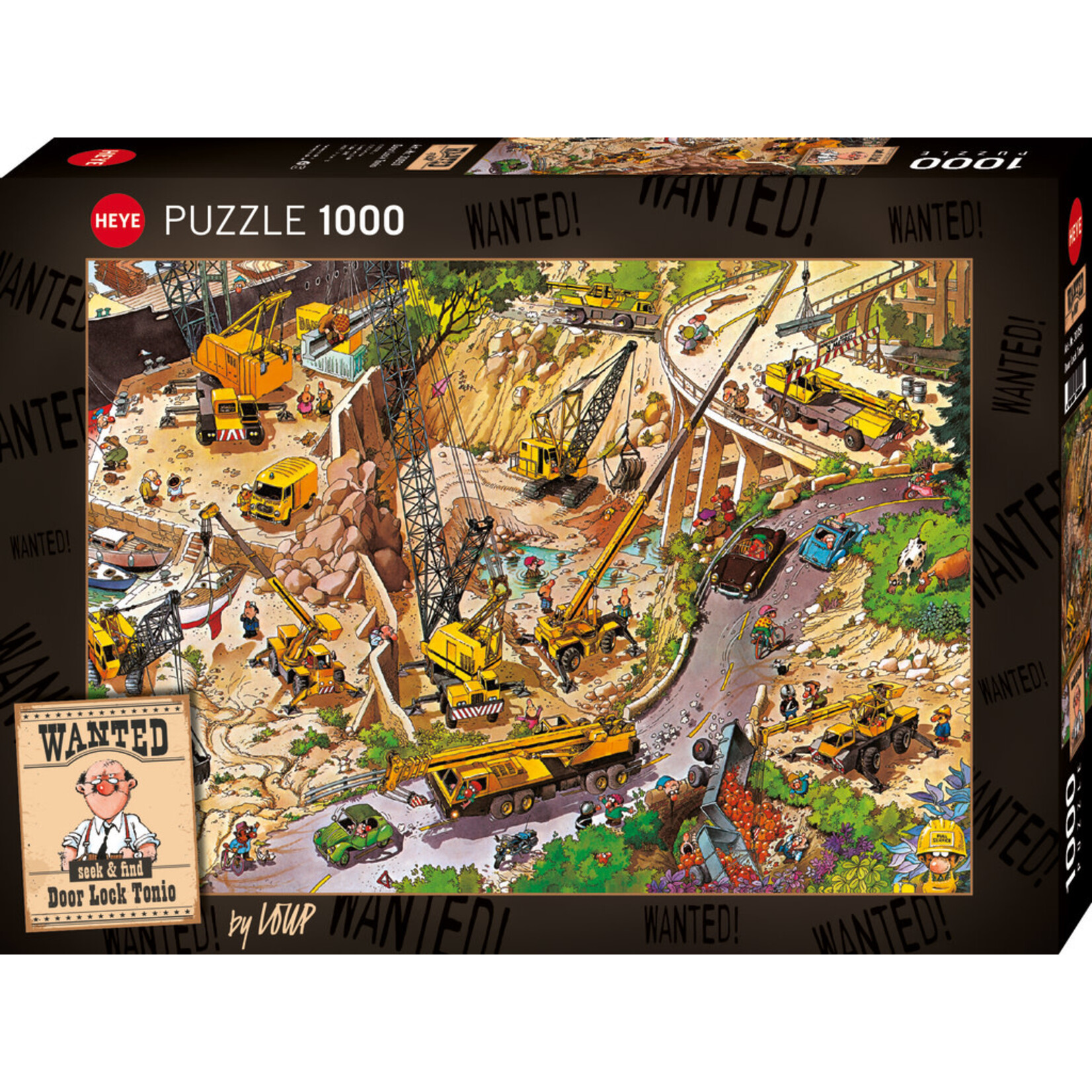 Heye Wanted Seek & Find - Door Lock Tonio 1000 Piece Puzzle