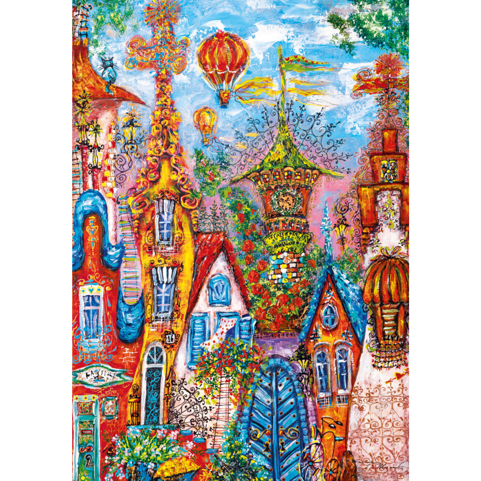 Heye Charming Village - Blue Gate 500 Piece Puzzle