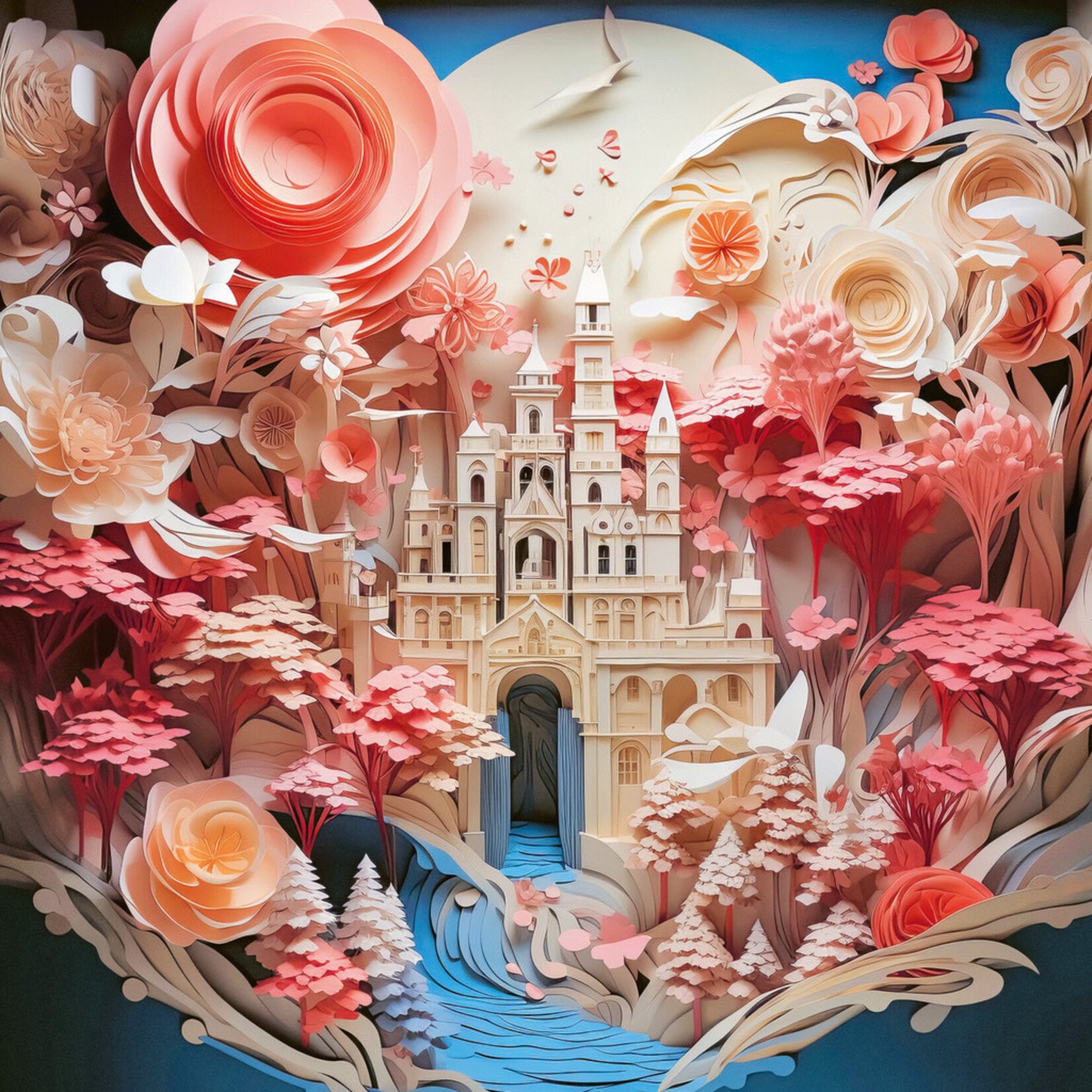 Heye Paper-Like - White Castle 1000 Piece Puzzle