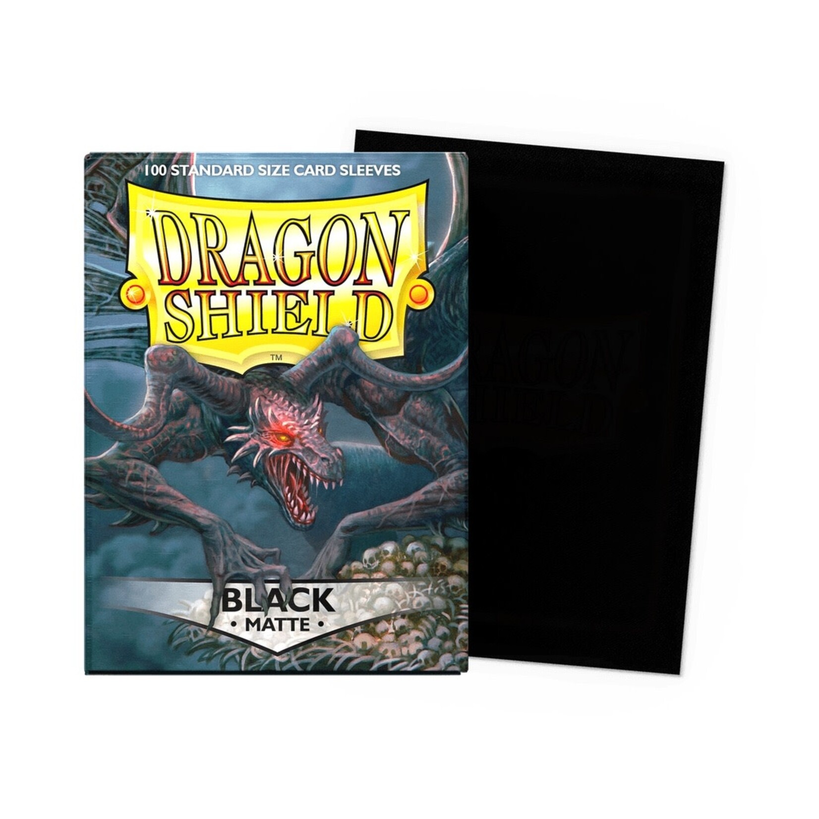 Dragon Shield Standard Size Matte Sleeves - Black (100ct)