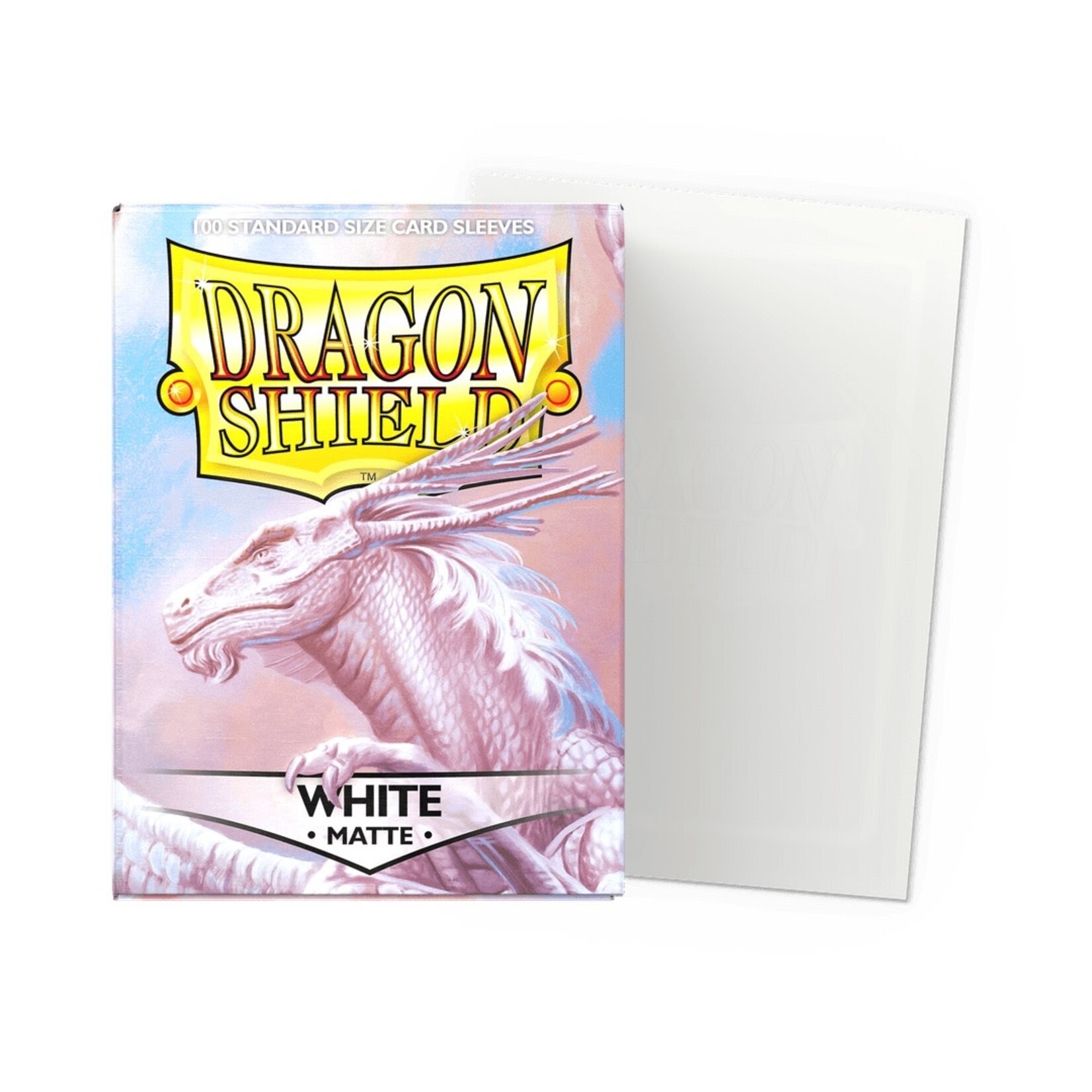 Dragon Shield Standard Size Matte Sleeves - White (100ct)