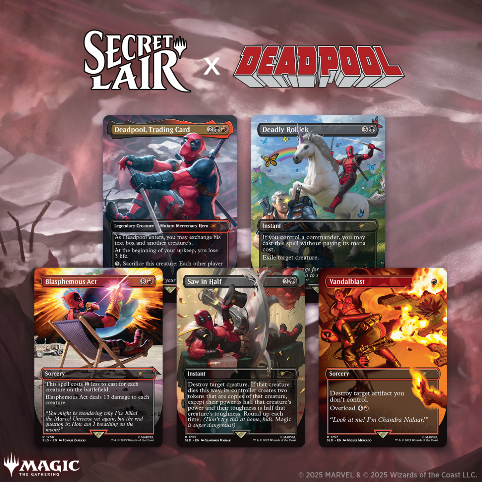 Wizards of the Coast Secret Lair x Marvel's Deadpool