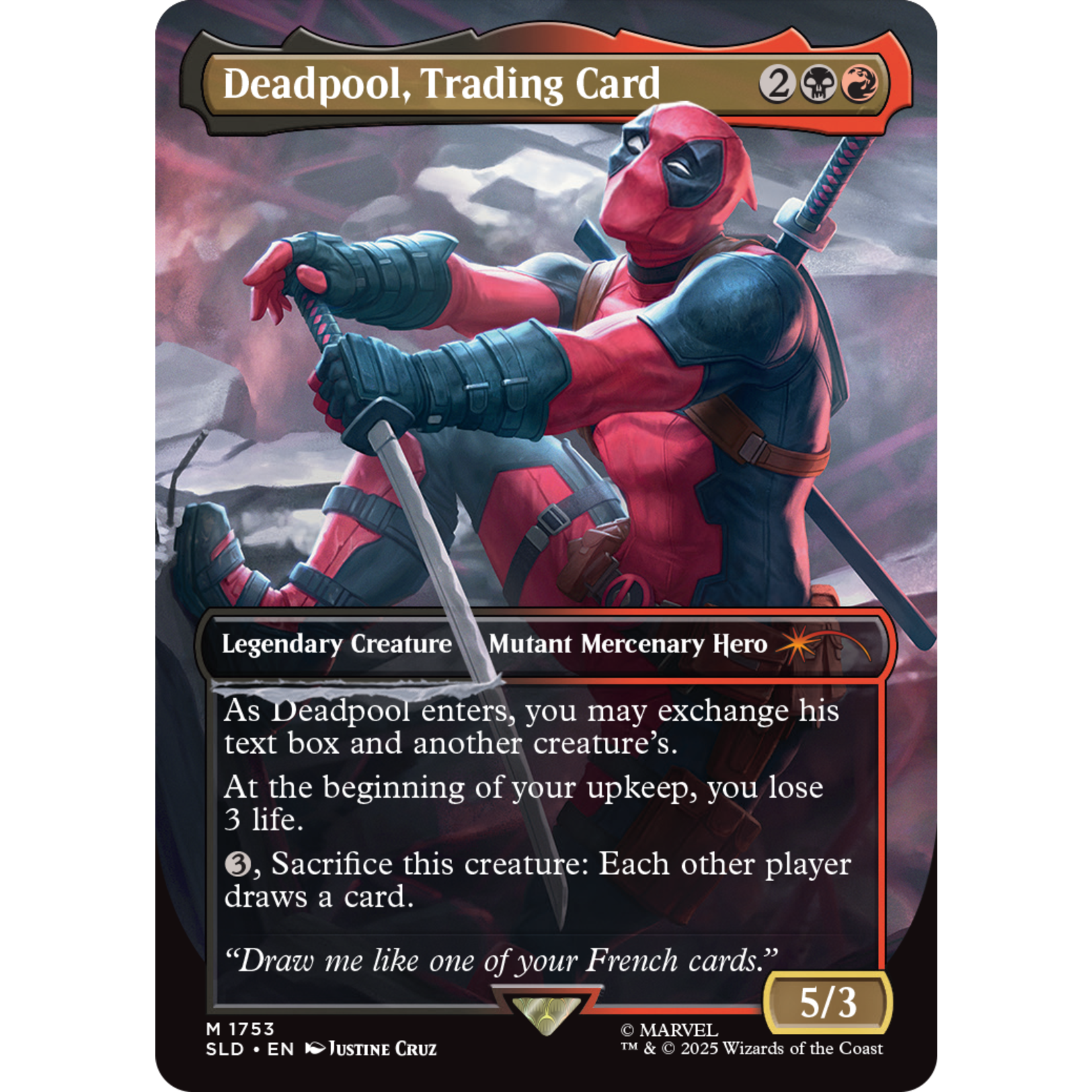 Wizards of the Coast Secret Lair x Marvel's Deadpool
