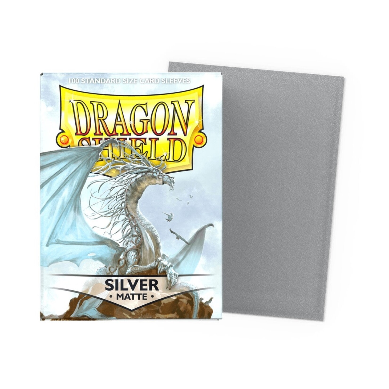 Dragon Shield Standard Size Matte Sleeves - Silver (100ct)