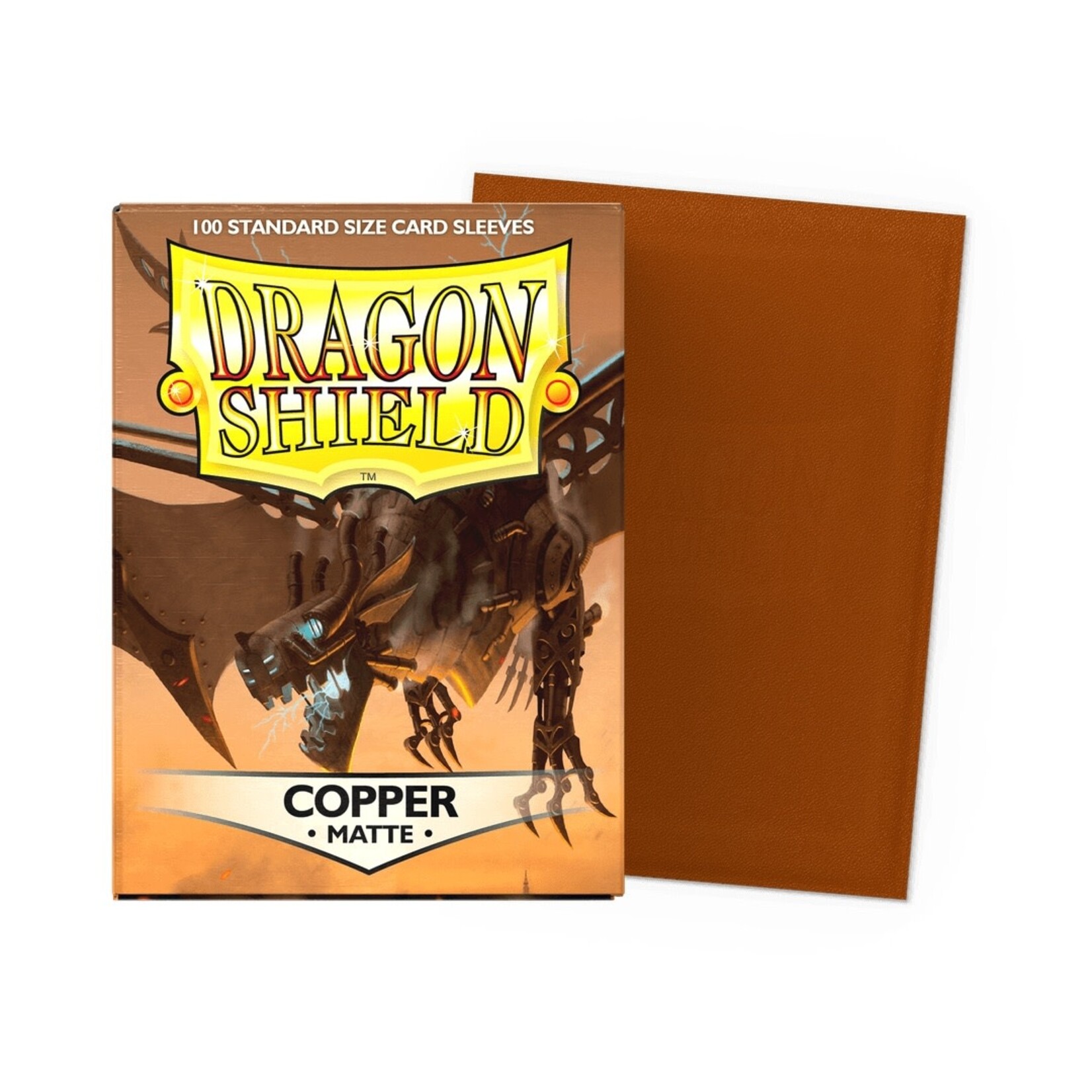 Dragon Shield Standard Size Matte Sleeves - Copper (100ct)