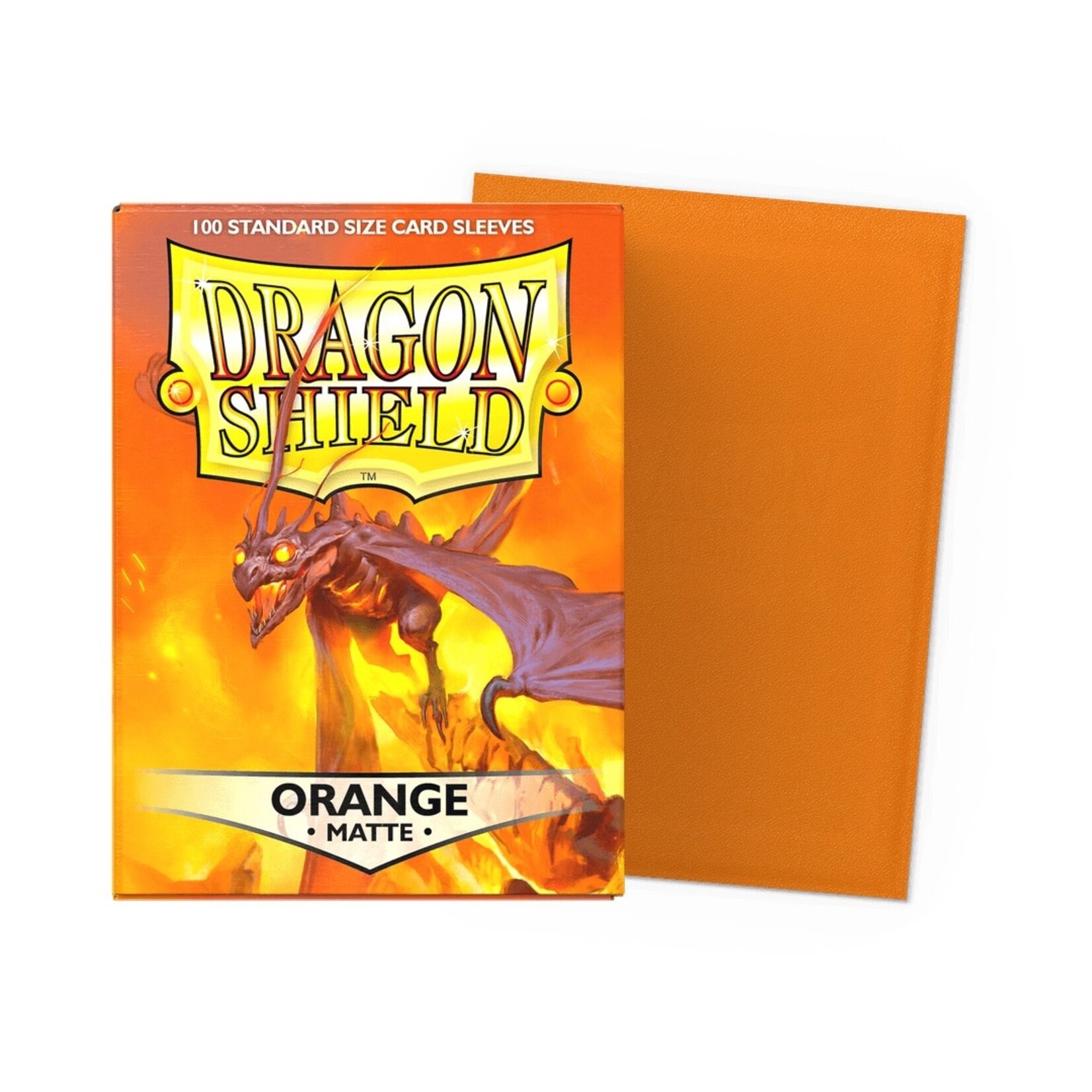 Dragon Shield Standard Size Matte Sleeves - Orange (100ct)