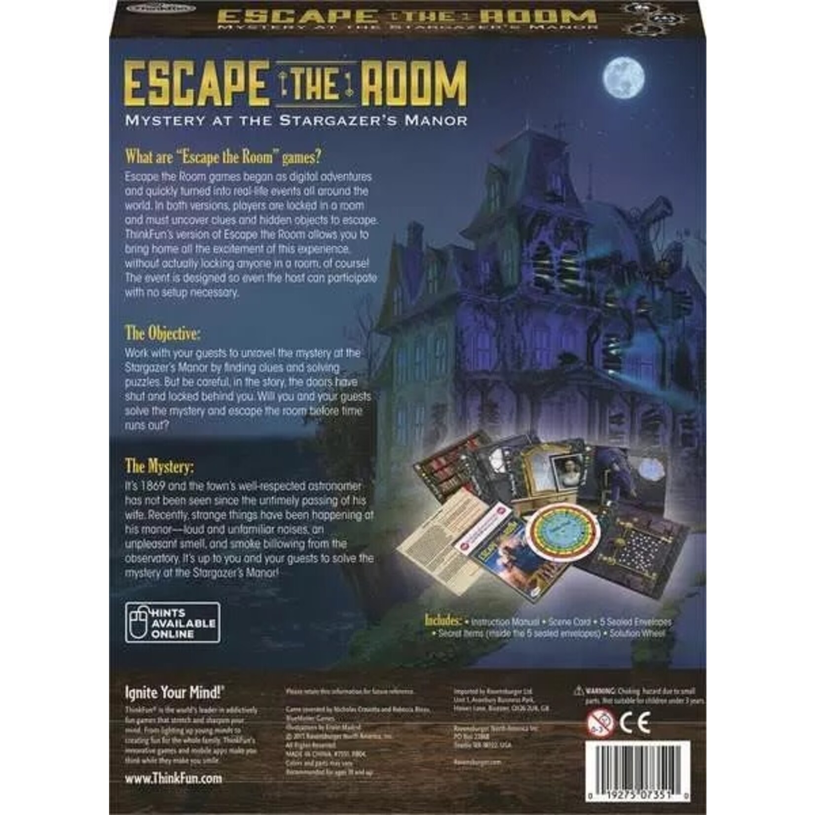 ThinkFun Escape The Room: Stargazer's Manor
