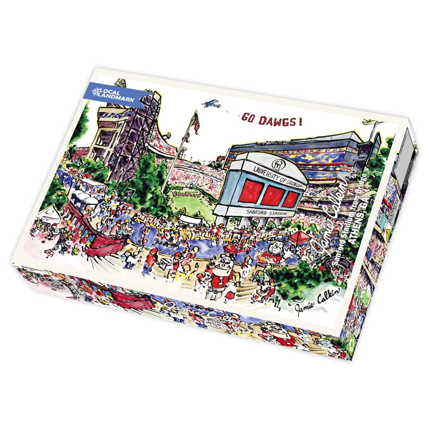 Very Good Puzzle Sanford Stadium from Bridge 500 Piece Jigsaw Puzzle