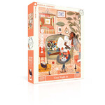 New York Puzzle Co Adelina Lirius - Cozy Night In 500 Piece Puzzle