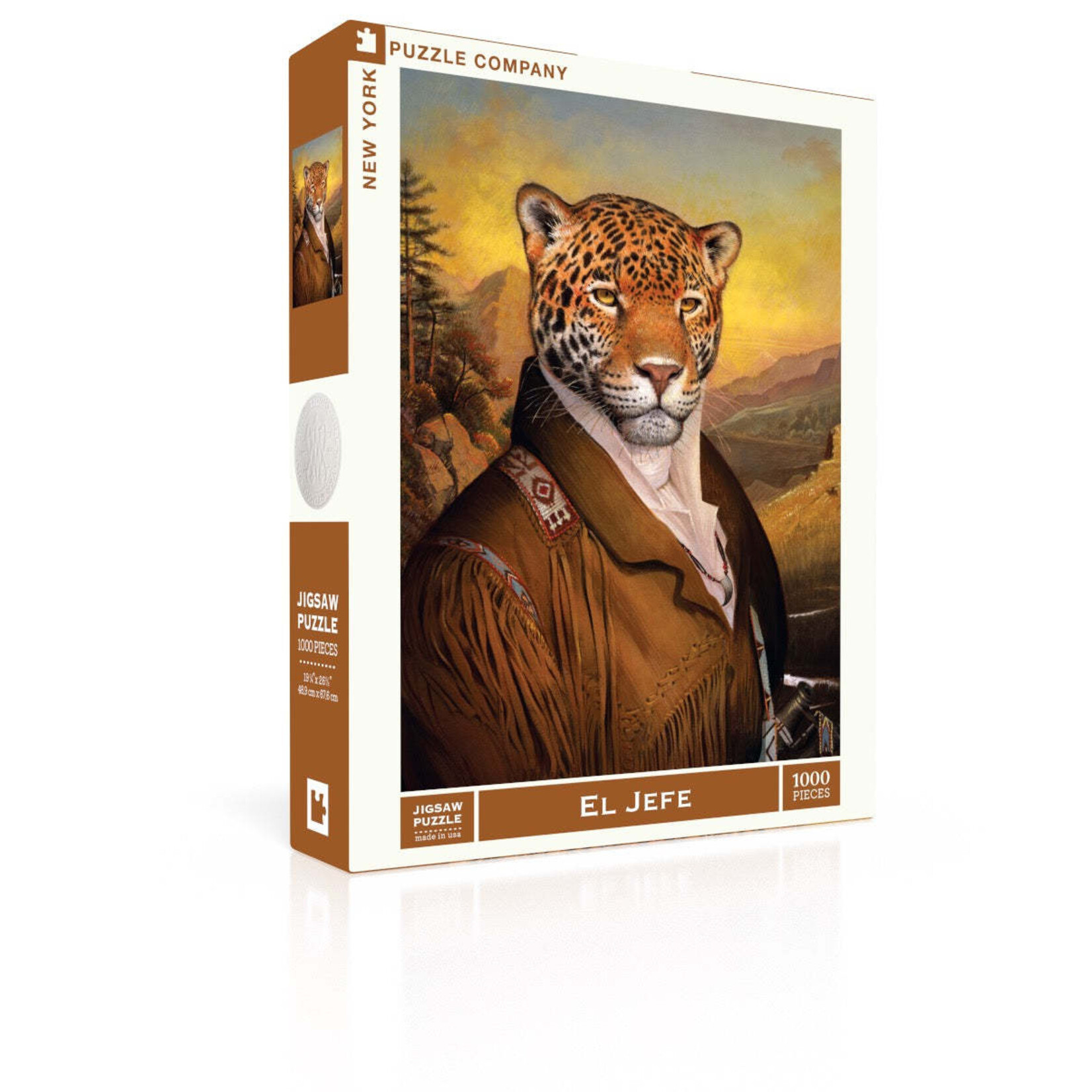 New York Puzzle Co Bill Mayer Studio - El Jefe 1000 Piece Jigsaw Puzzle