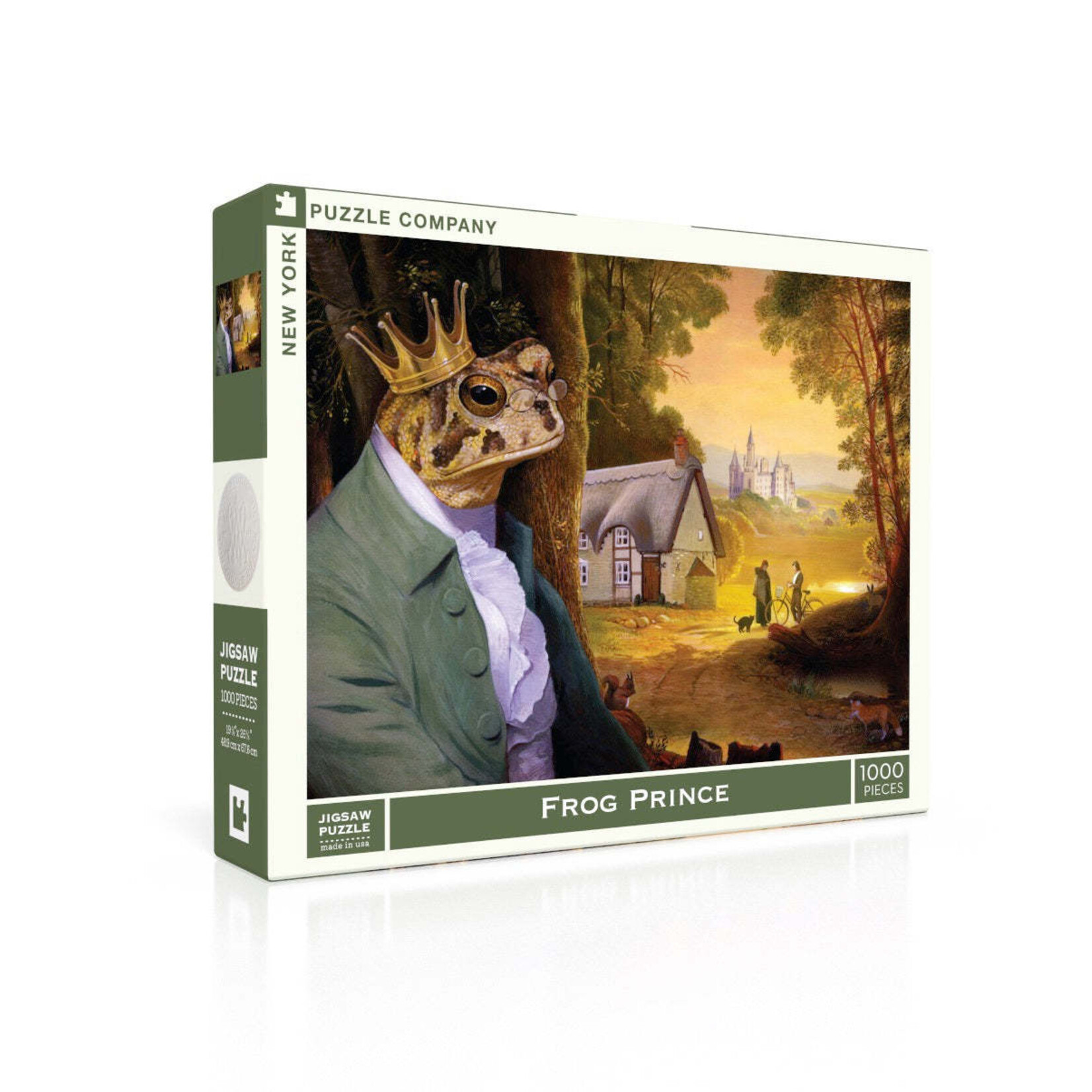 New York Puzzle Co Bill Mayer Studio - Frog Prince 1000 Piece Jigsaw Puzzle