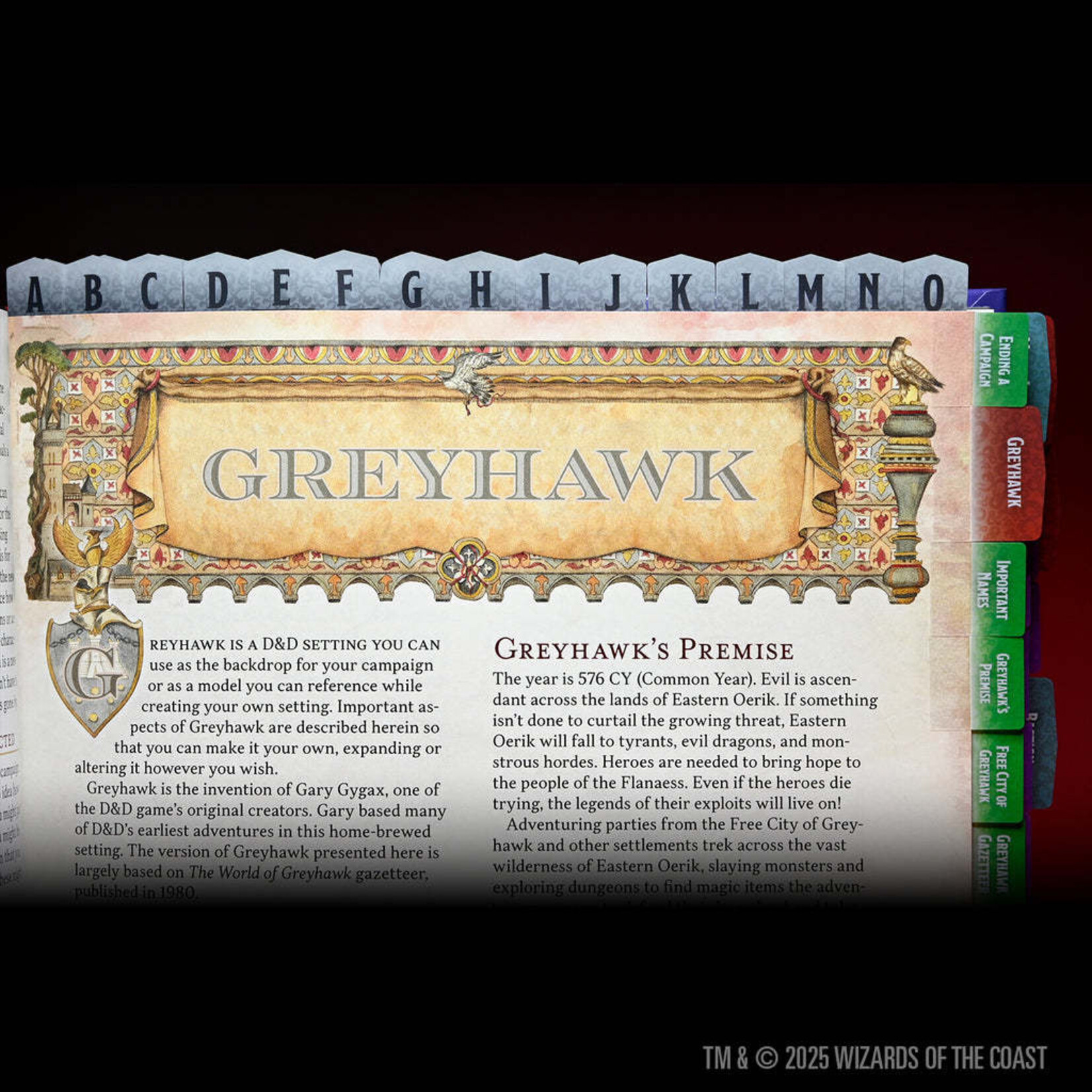 WizKids 2024 Dungeon Master's Guide - Book Tabs