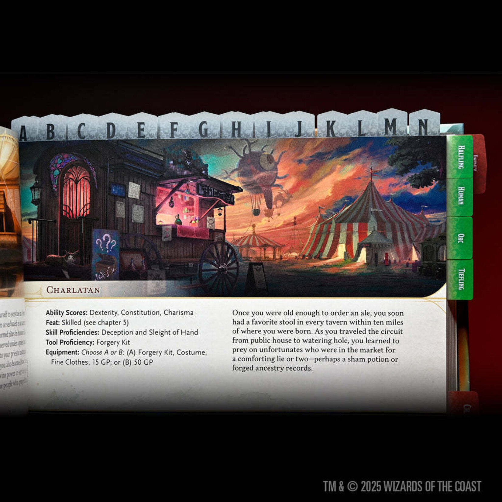 WizKids 2024 Player's Handbook - Book Tabs