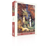 New York Puzzle Co Peter de Seve - Chat with a Dragon 500 Piece Puzzle